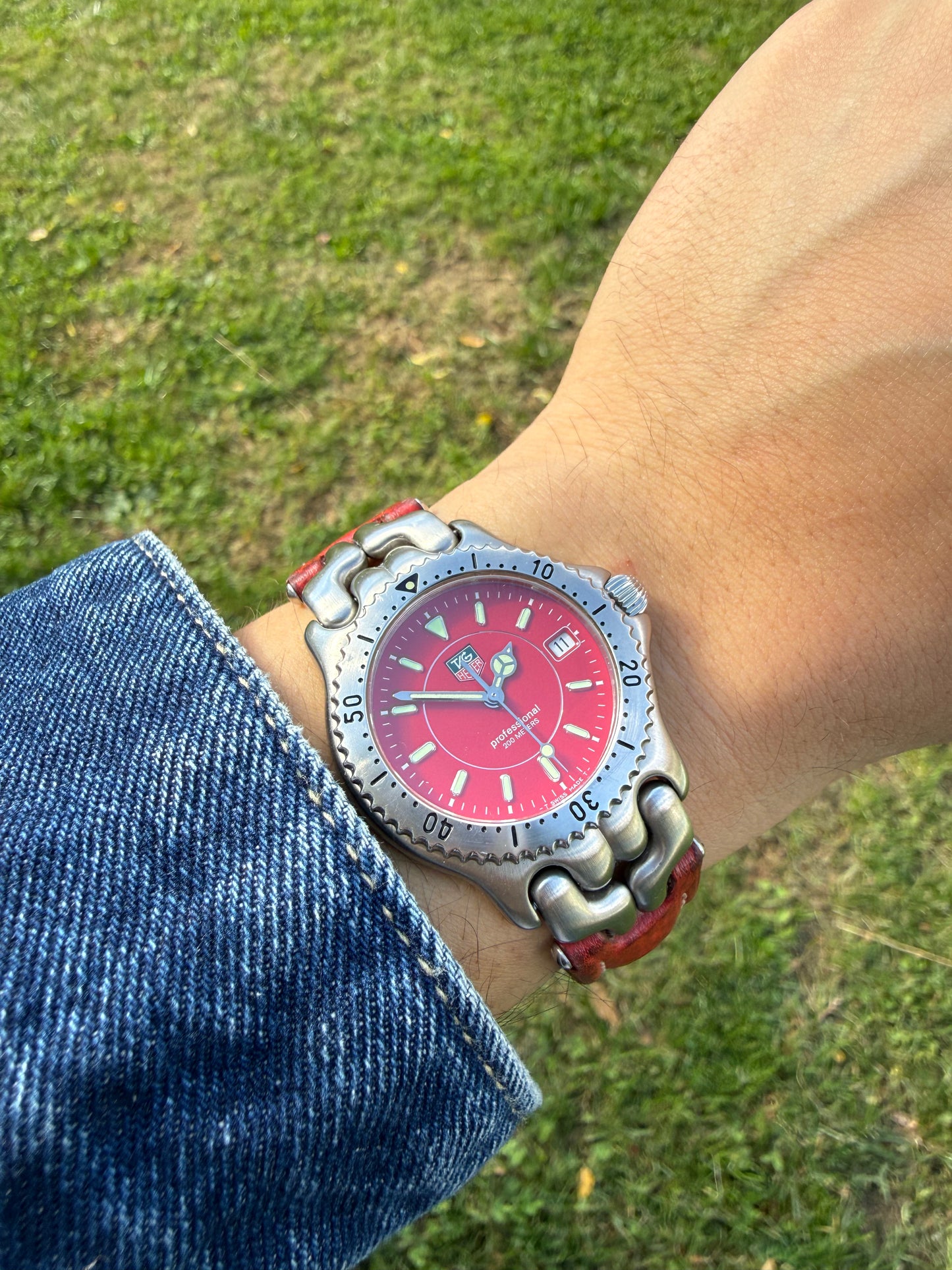 Tag Heuer Link Red vintage
