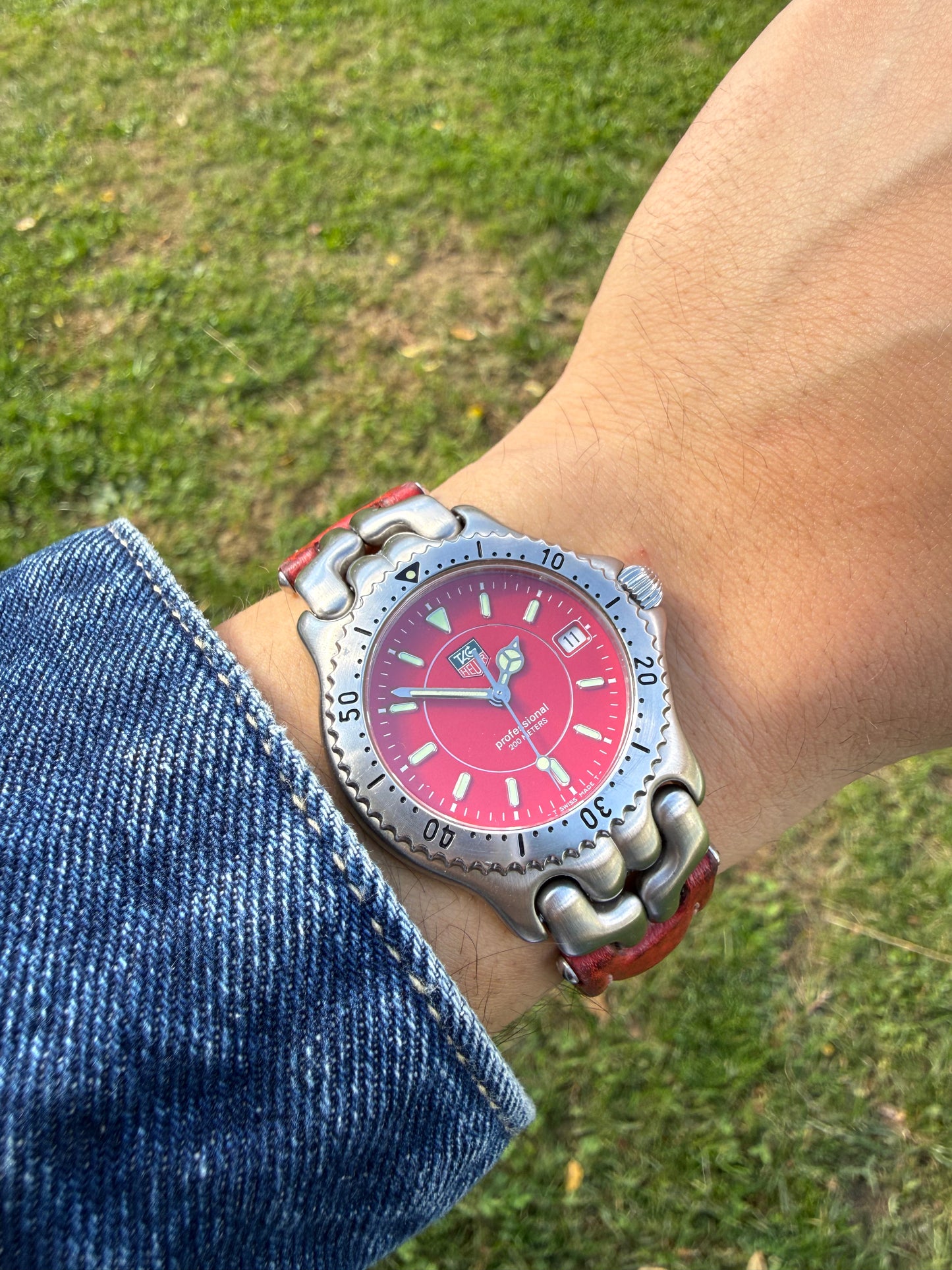 Tag Heuer Link Red vintage