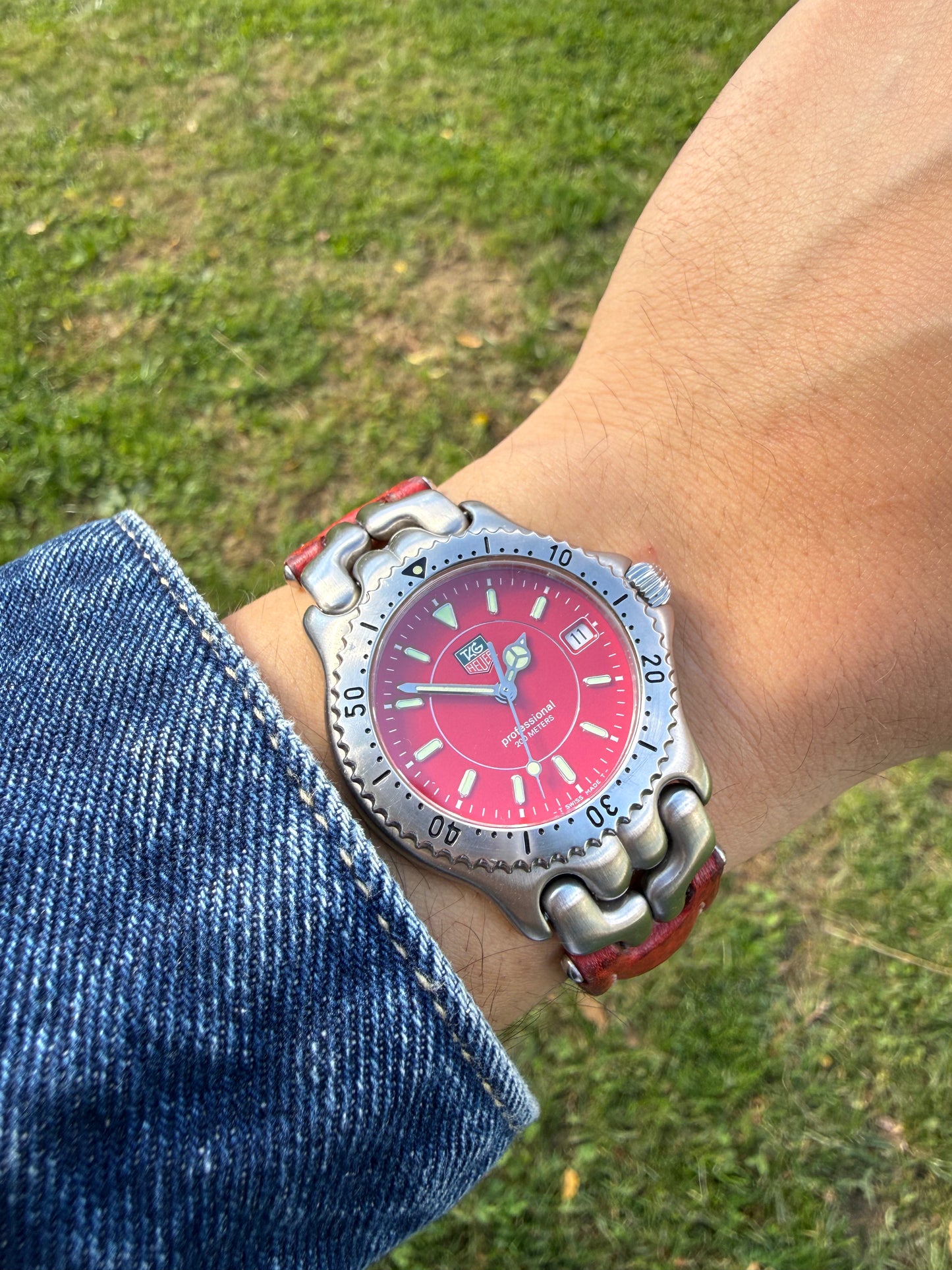 Tag Heuer Link Red vintage