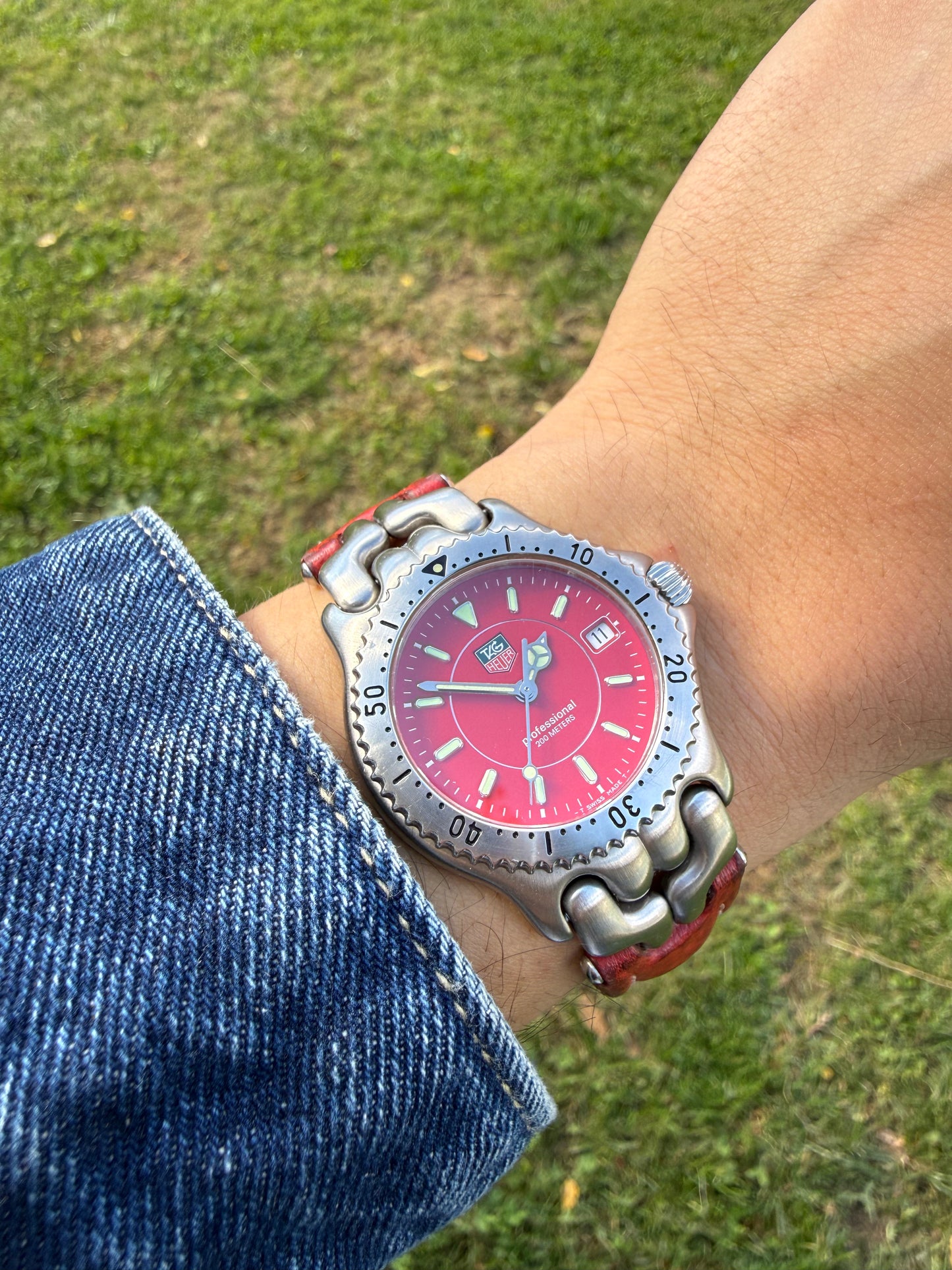 Tag Heuer Link Red vintage