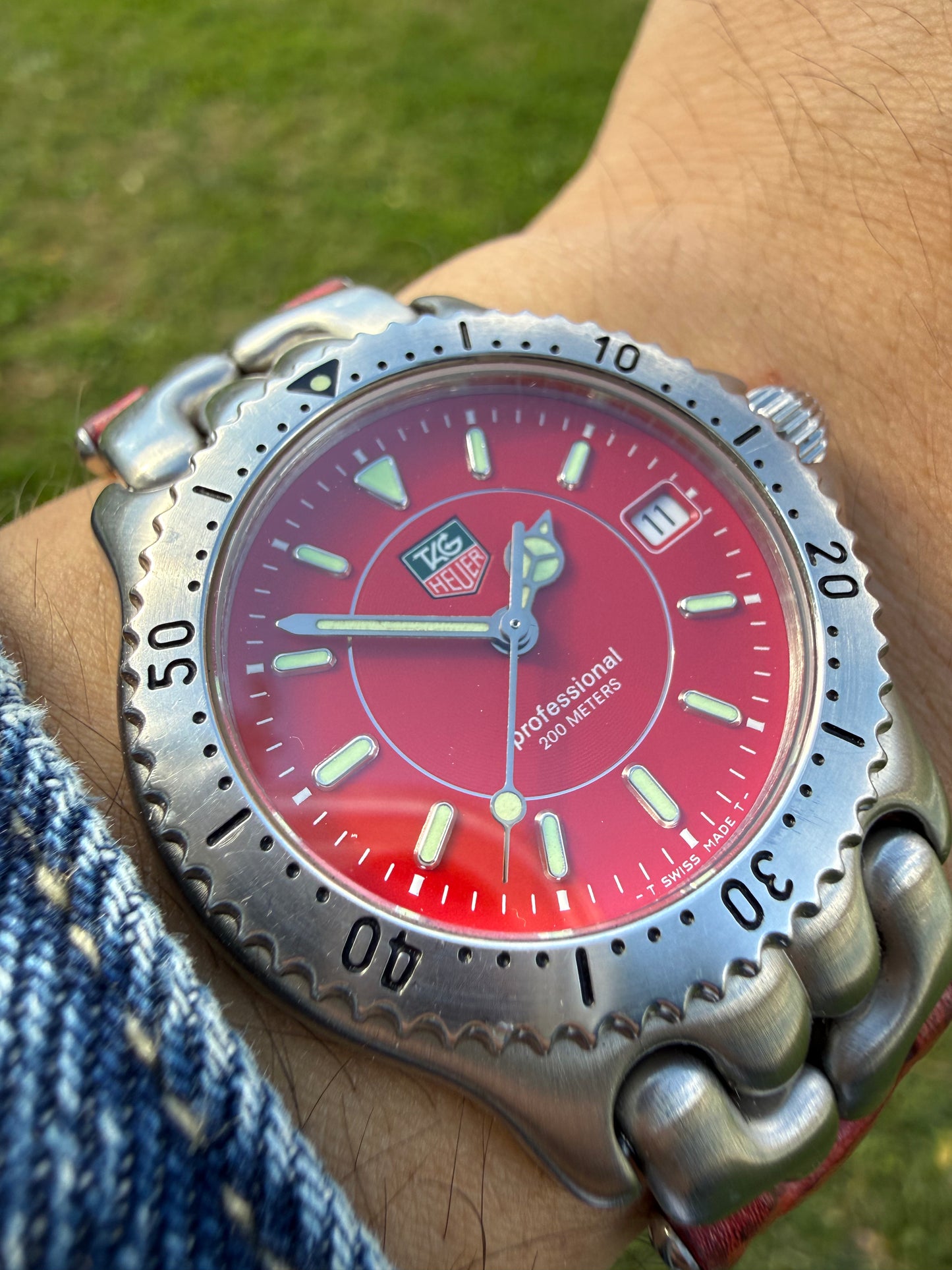 Tag Heuer Link Red vintage