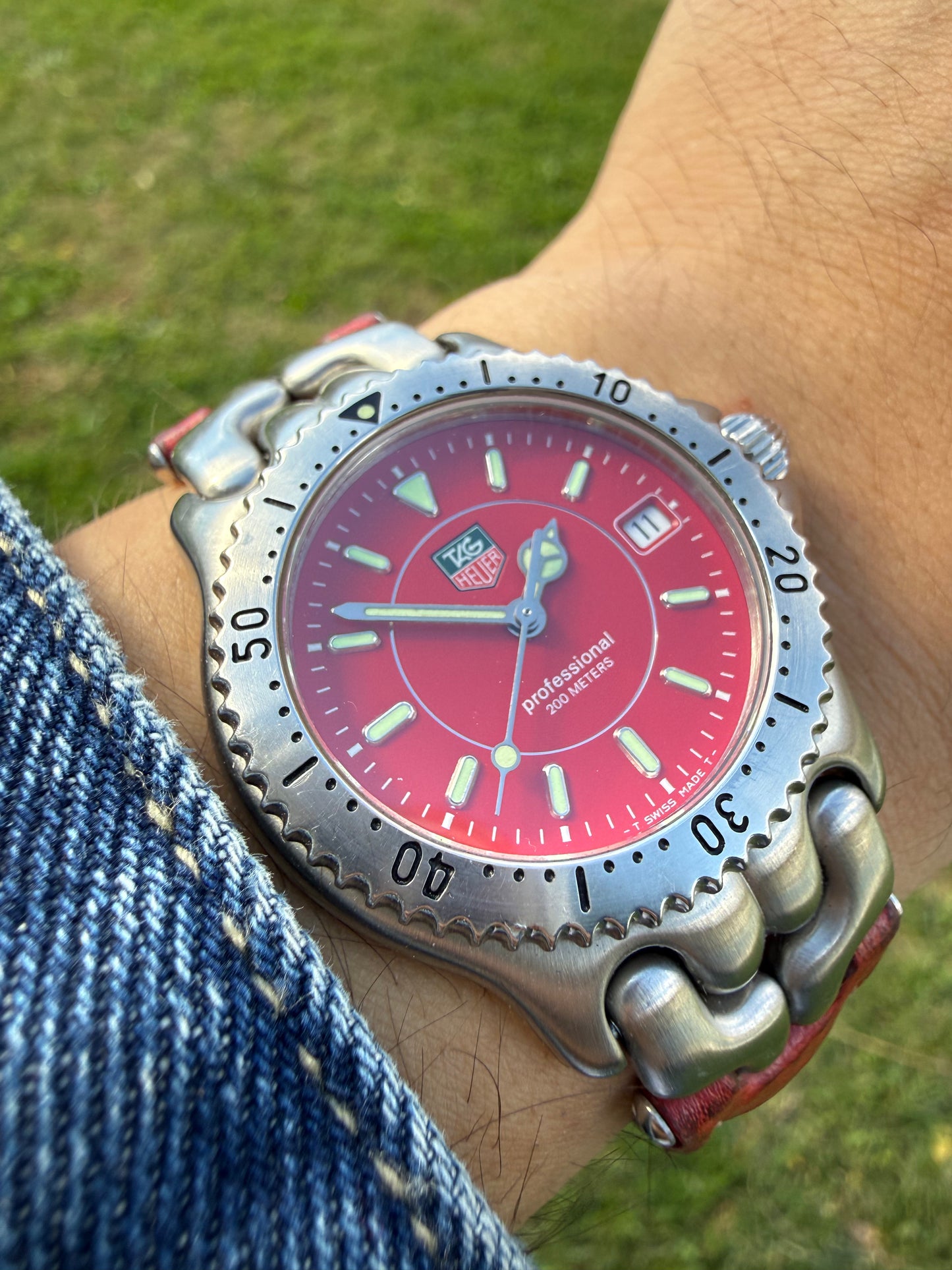 Tag Heuer Link Red vintage