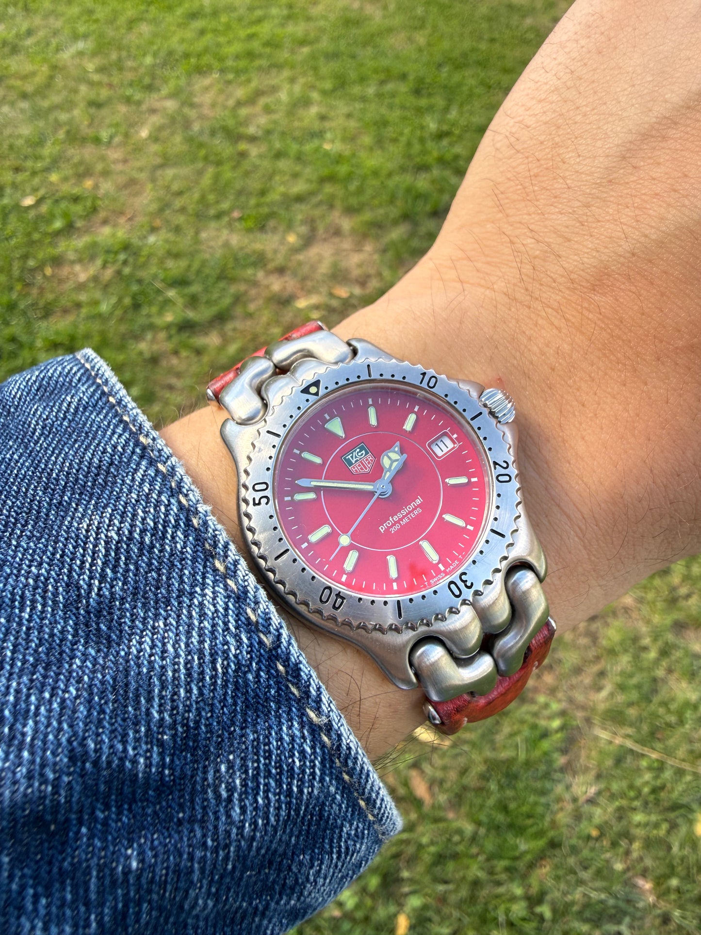 Tag Heuer Link Red vintage