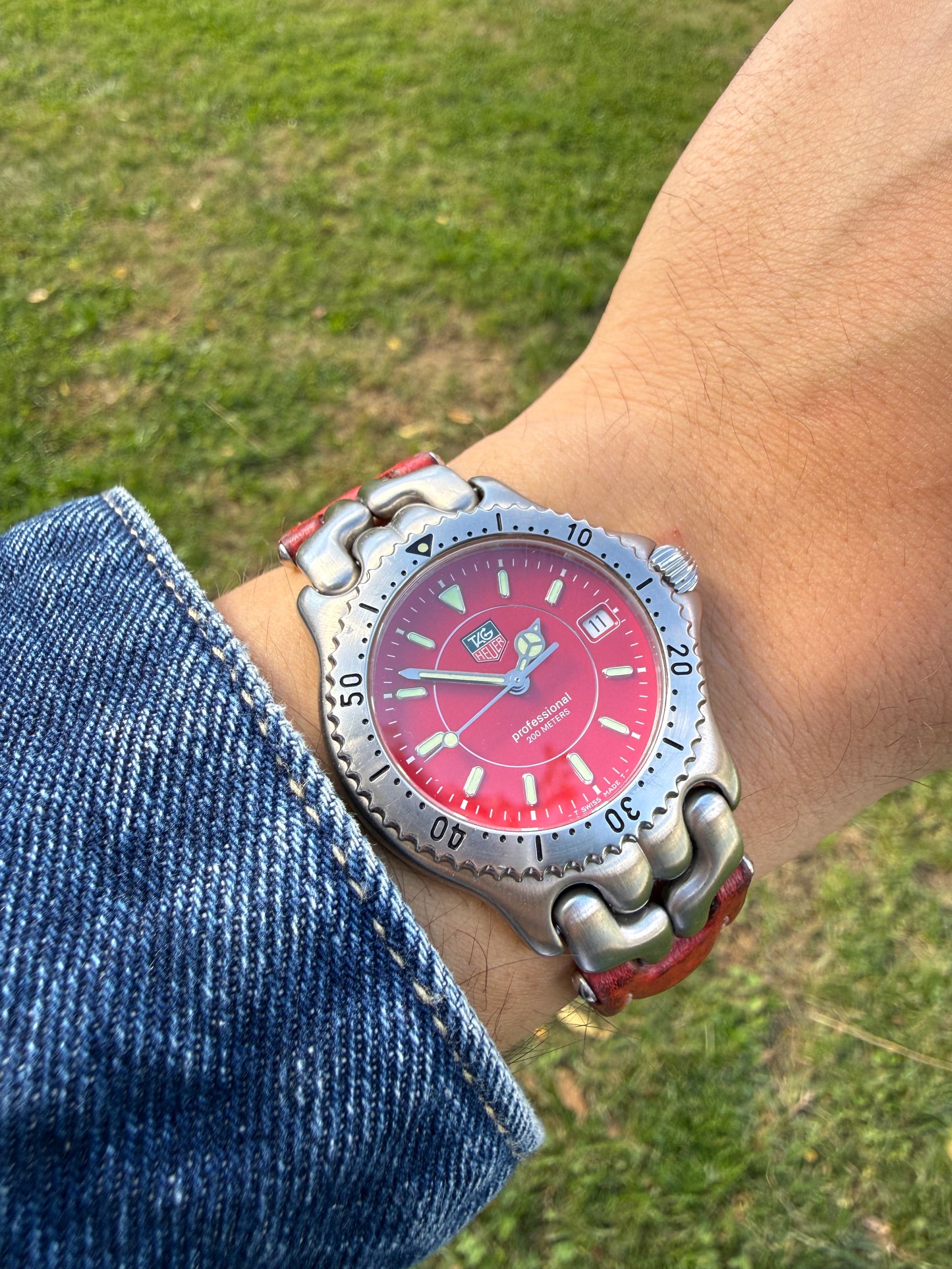 Tag Heuer Link Red vintage
