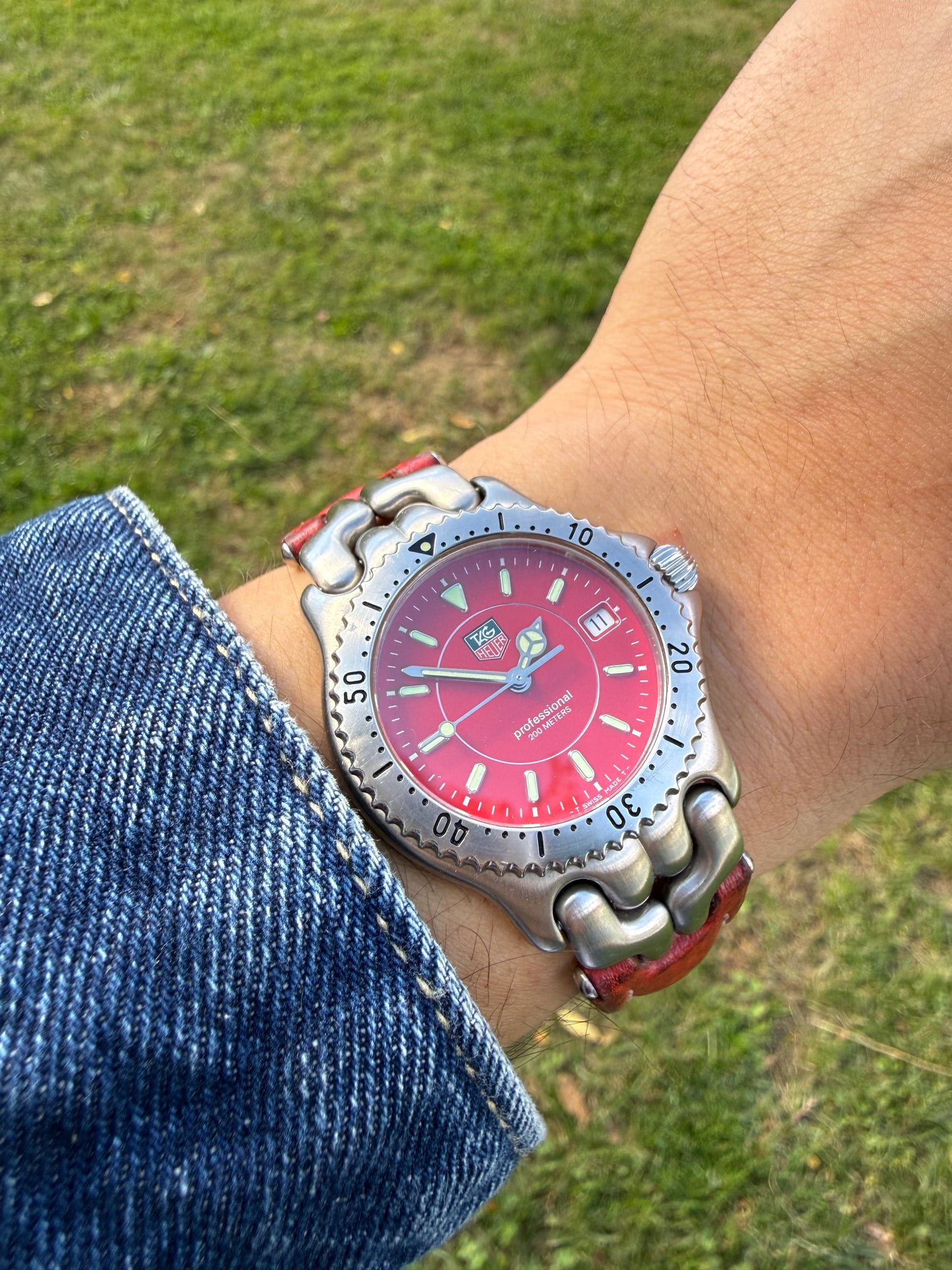 Tag Heuer Link Red vintage