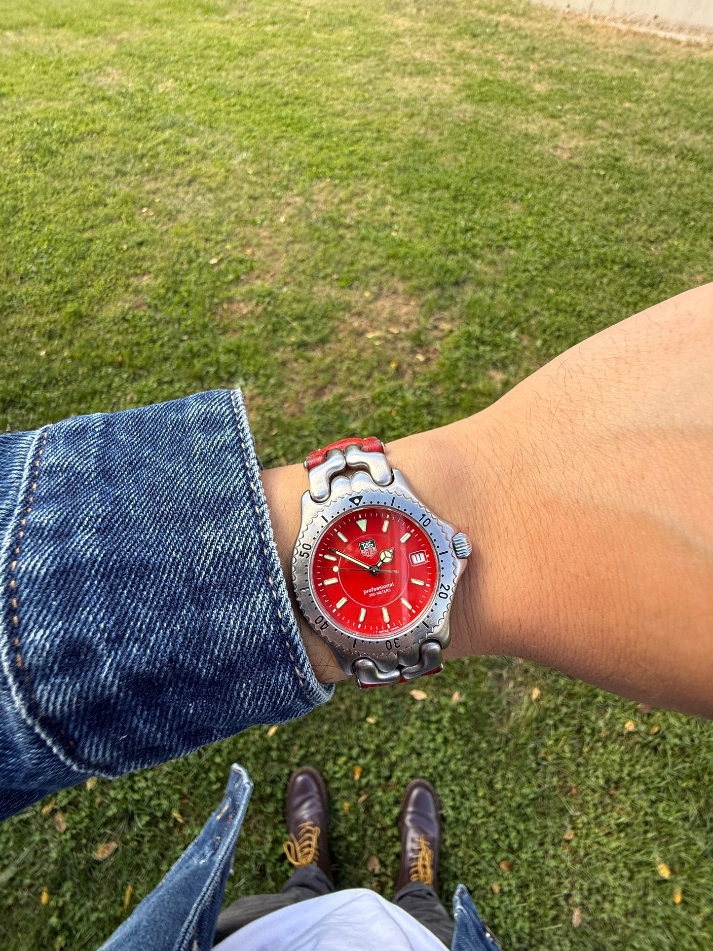 Tag Heuer Link Red vintage