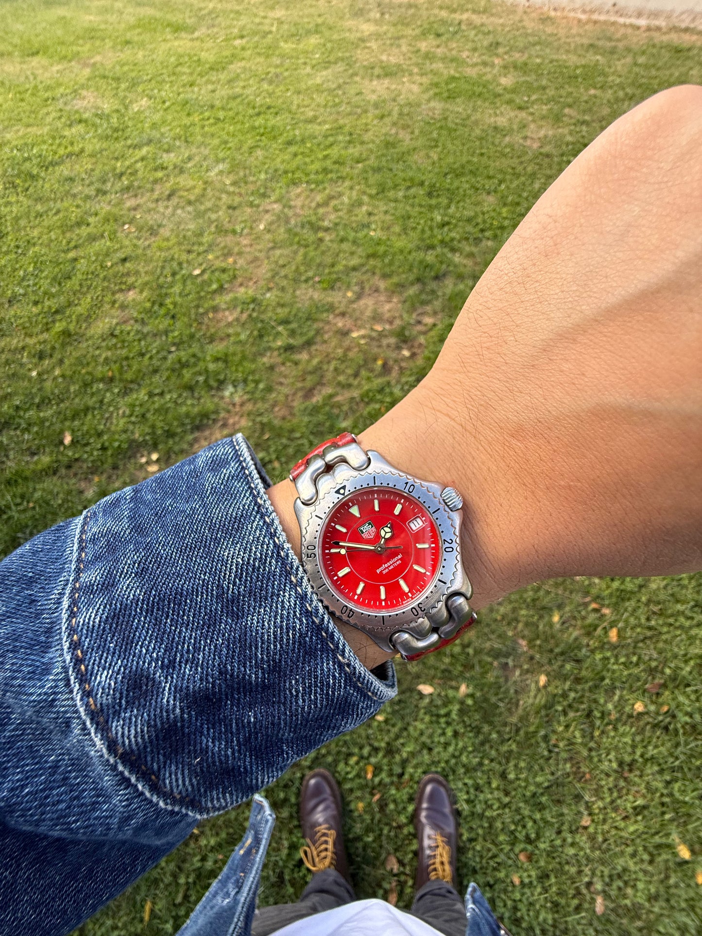 Tag Heuer Link Red vintage