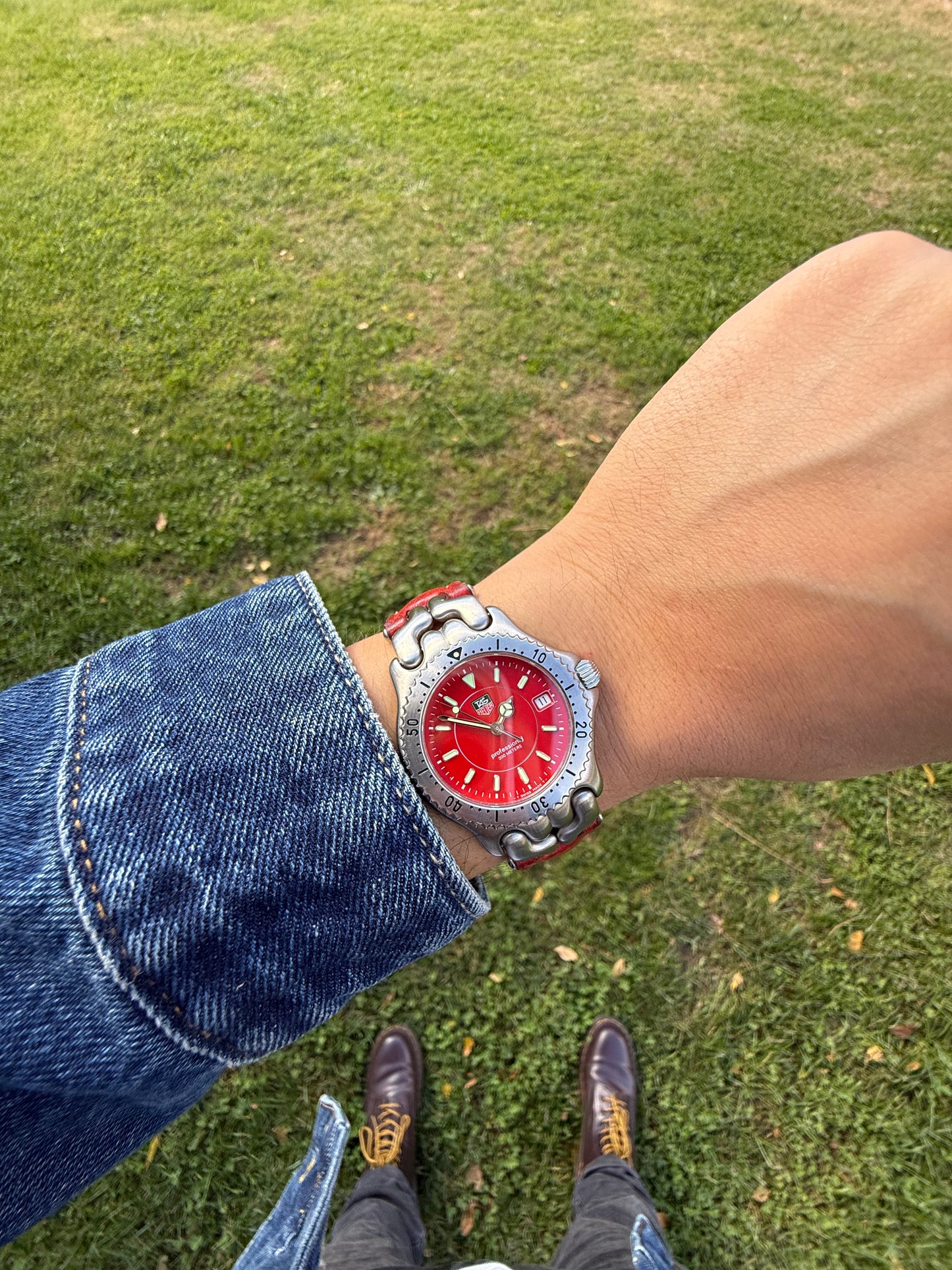 Tag Heuer Link Red vintage