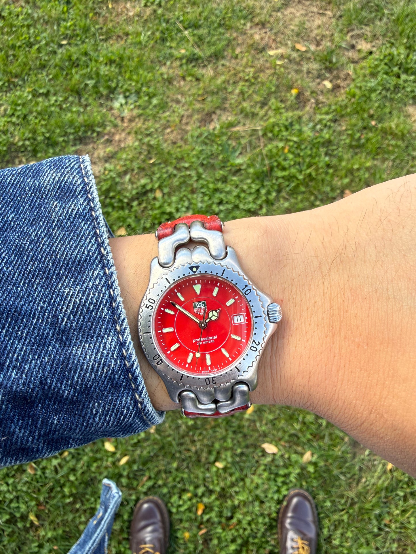 Tag Heuer Link Red vintage