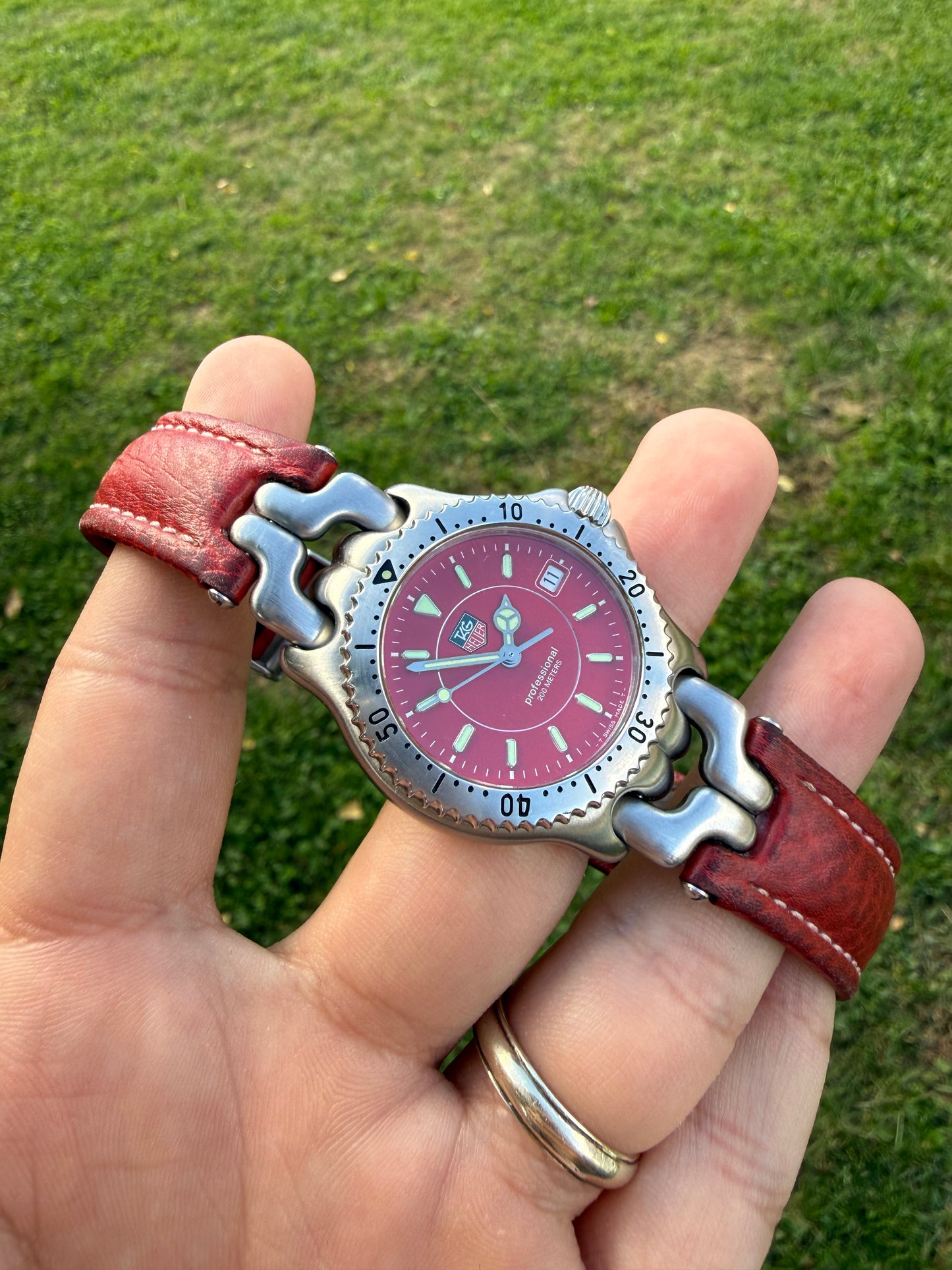 Tag Heuer Link Red vintage