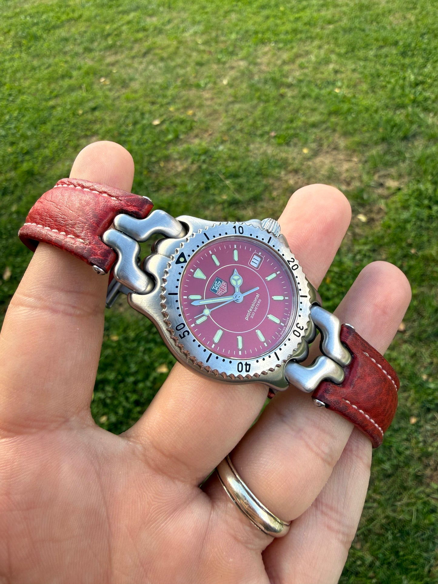 Tag Heuer Link Red vintage