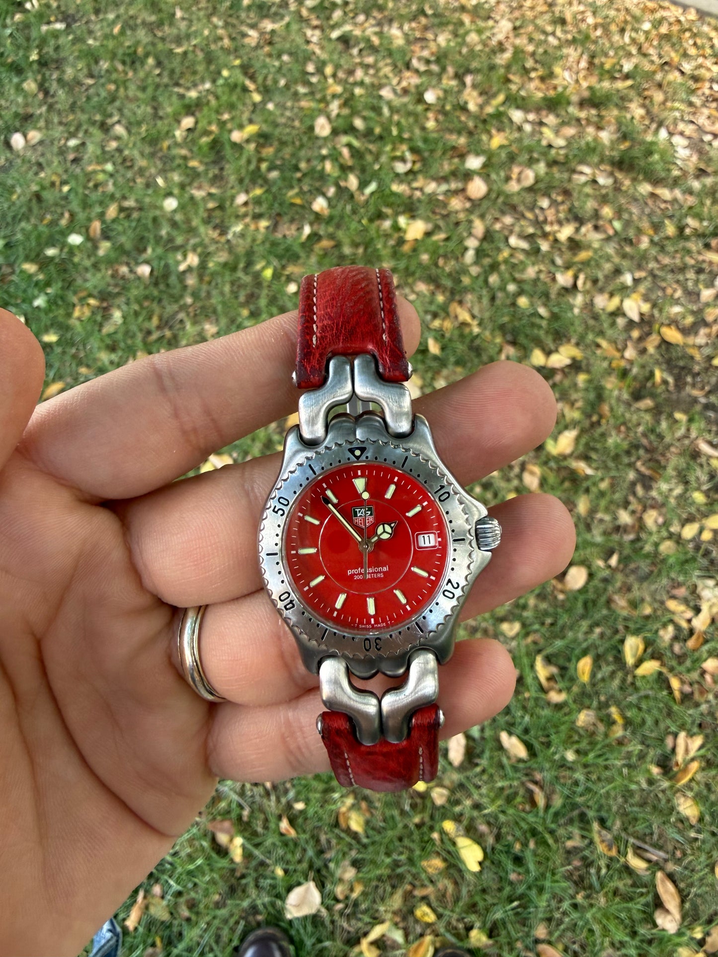 Tag Heuer Link Red vintage