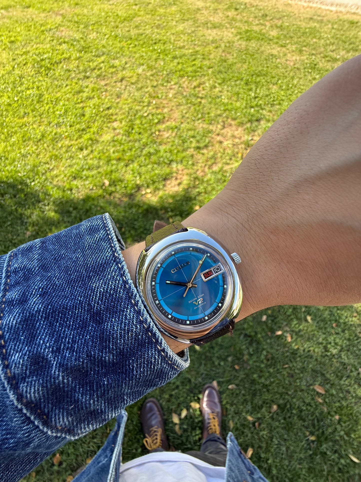 Citizen Blue vintage