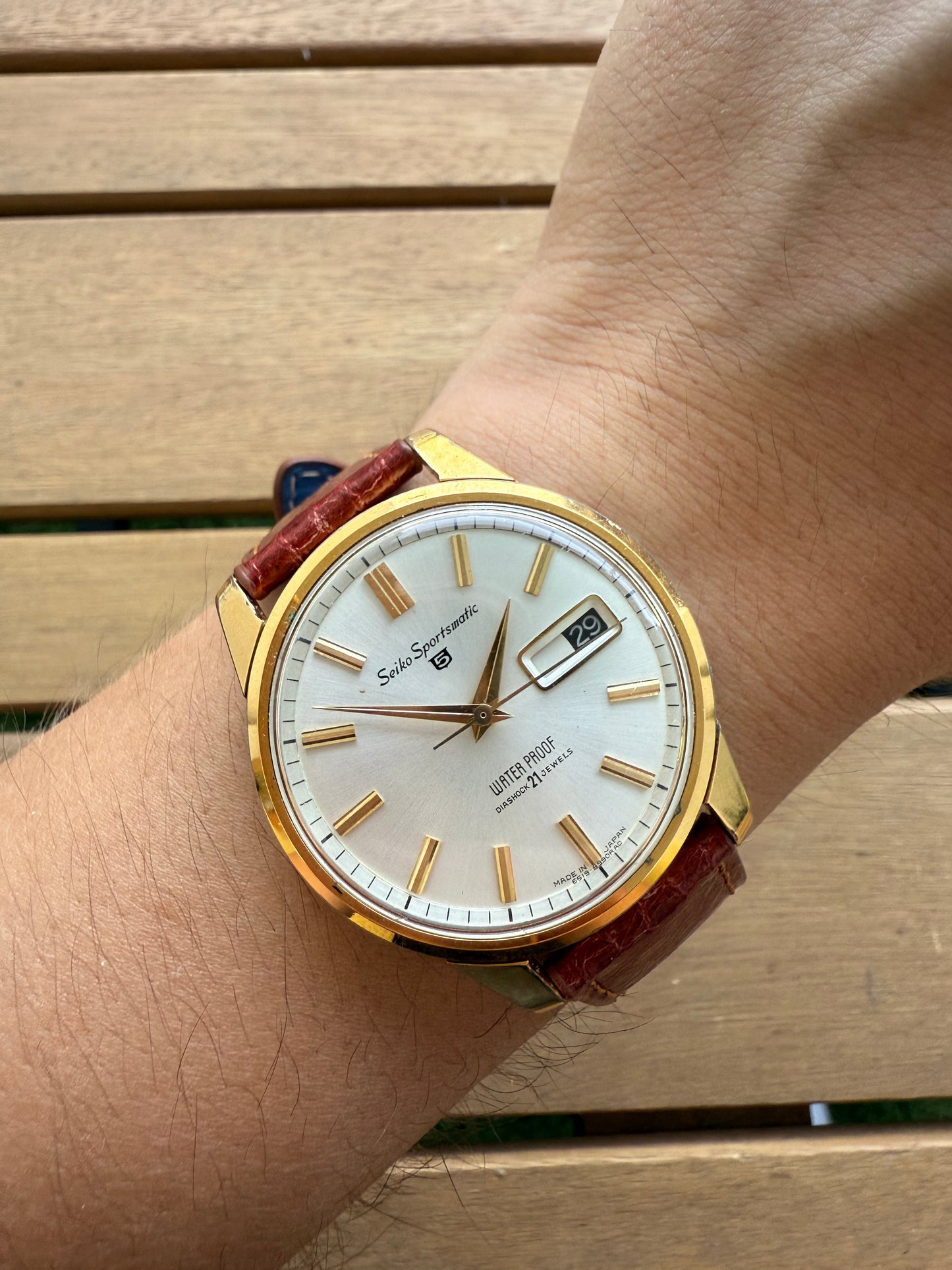 Seiko Sportsmatic gold