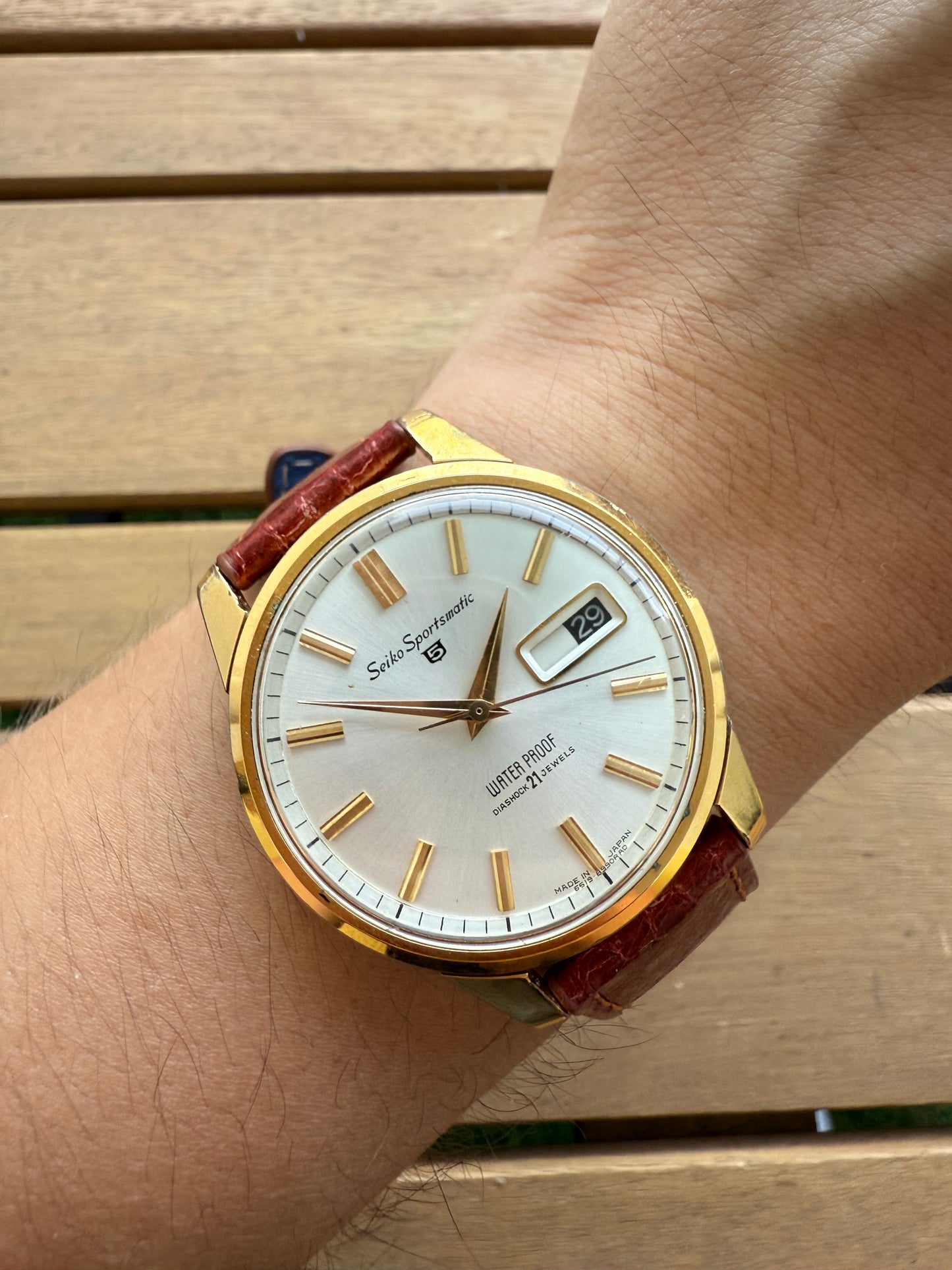 Seiko Sportsmatic gold