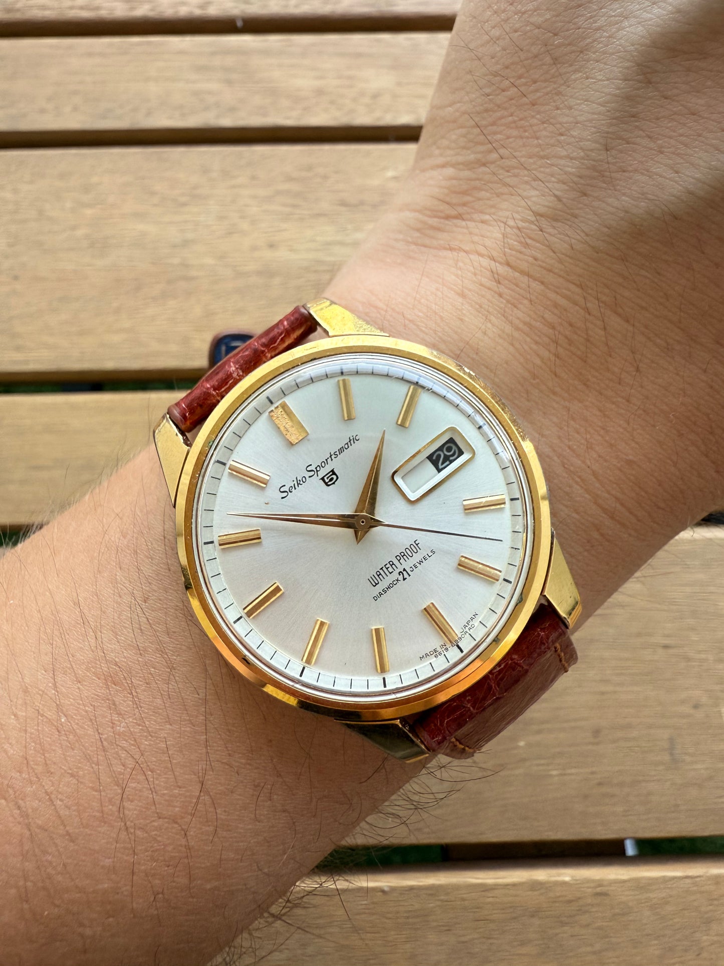 Seiko Sportsmatic gold
