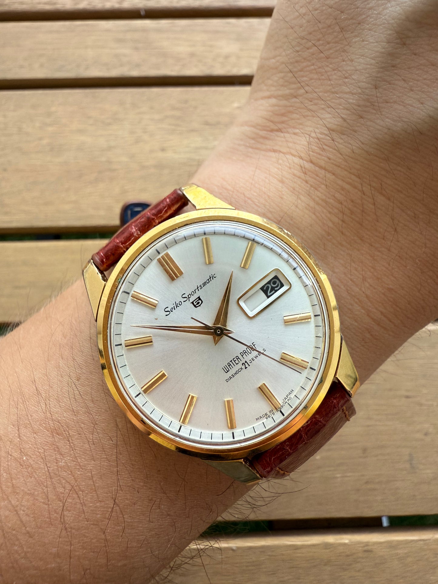 Seiko Sportsmatic gold