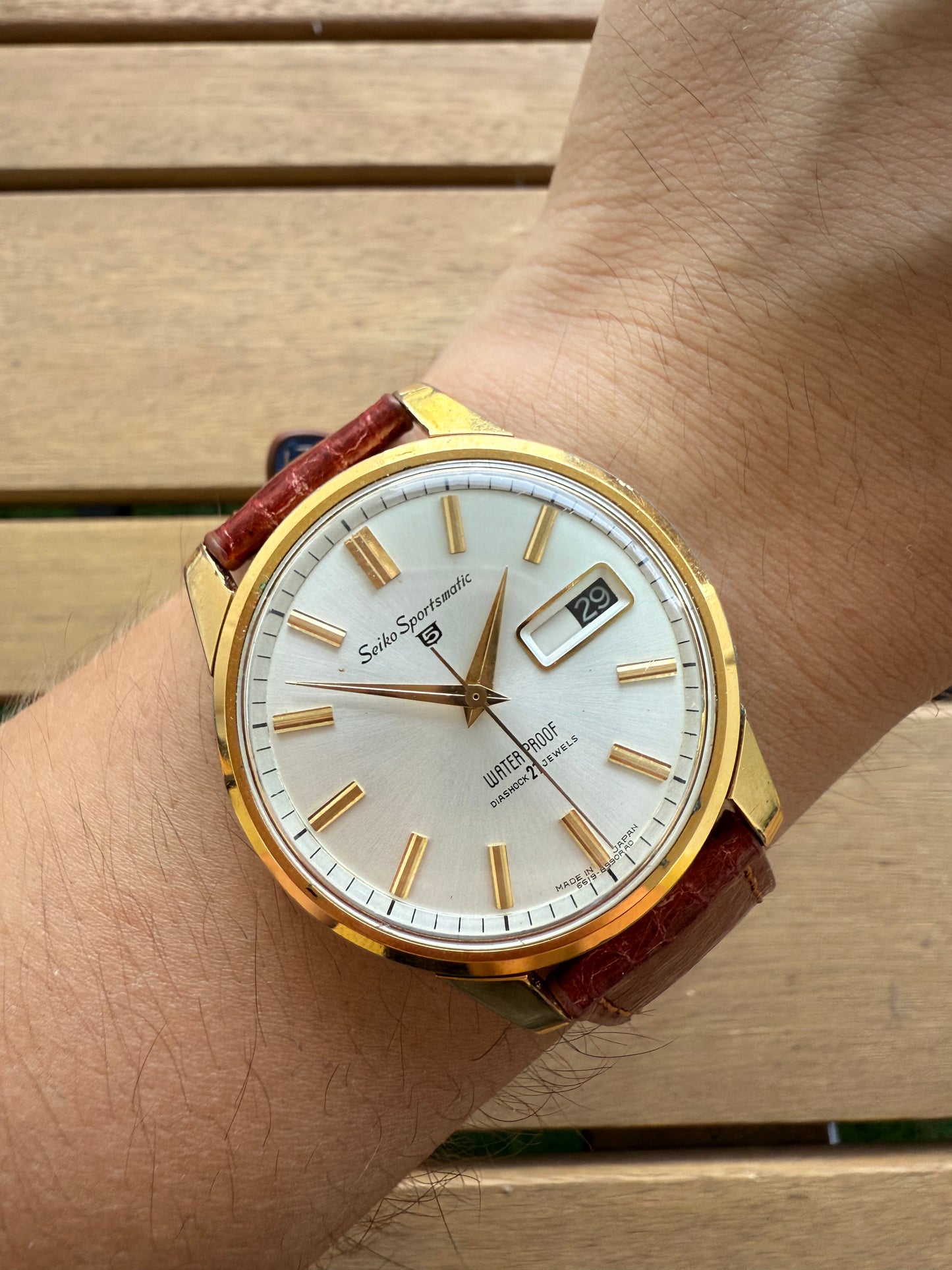 Seiko Sportsmatic gold