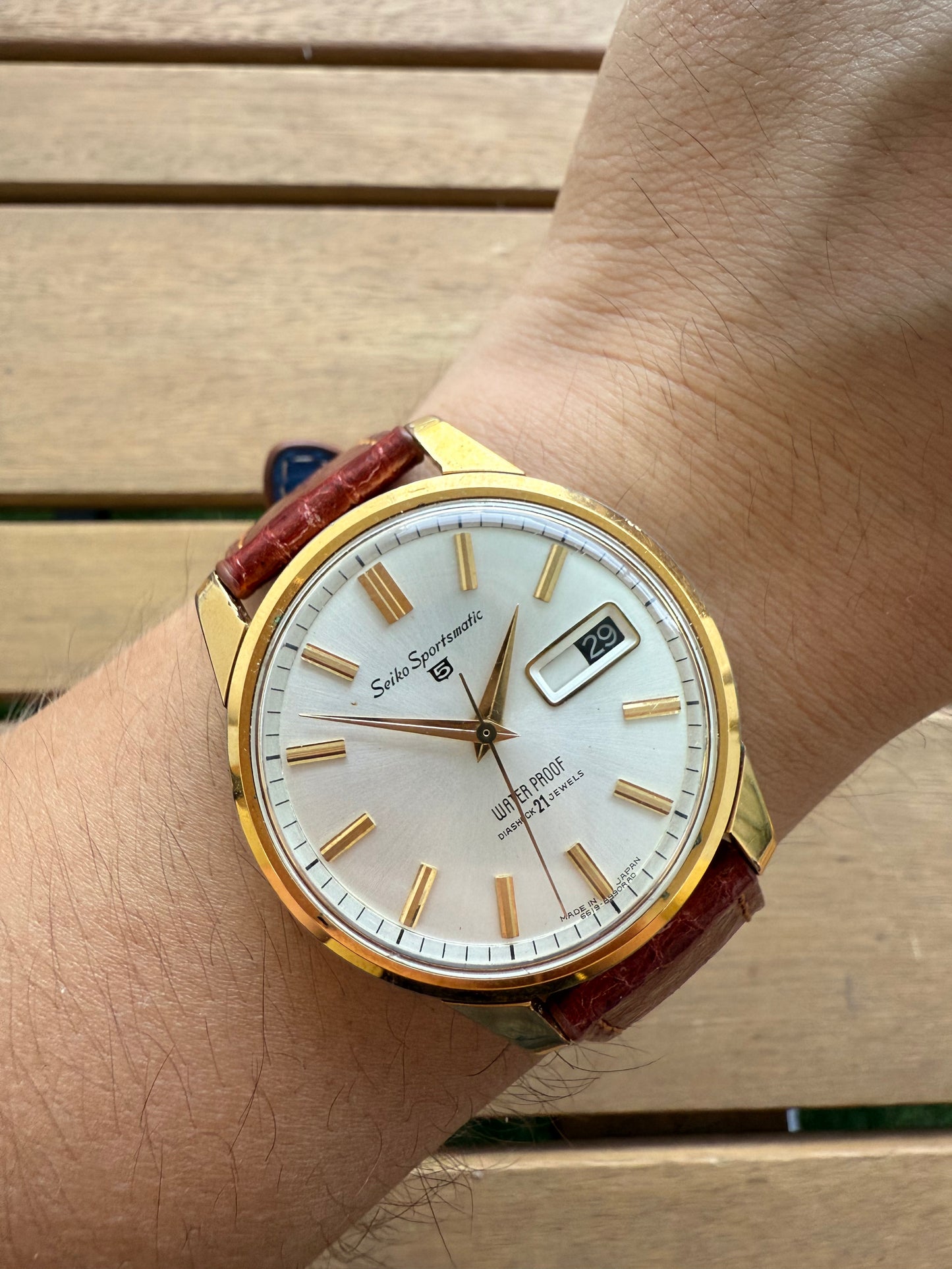 Seiko Sportsmatic gold