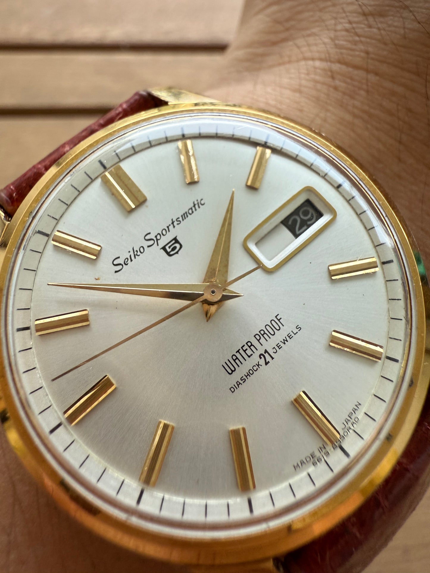 Seiko Sportsmatic gold
