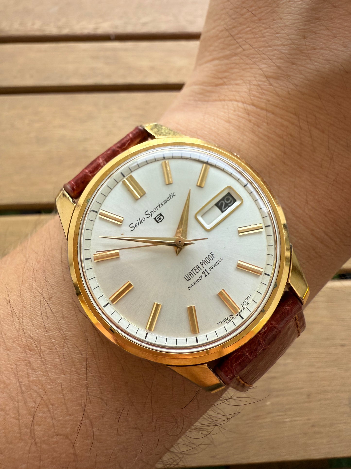 Seiko Sportsmatic gold