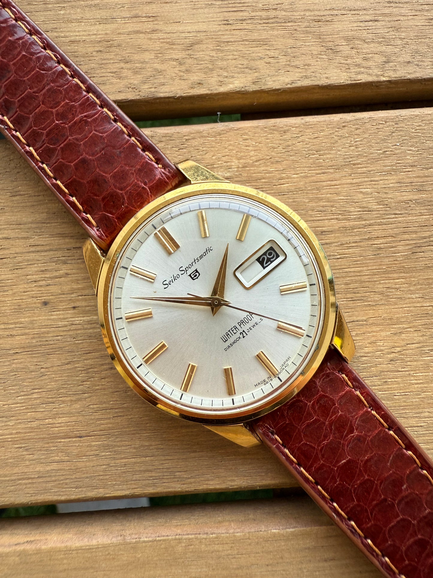 Seiko Sportsmatic gold