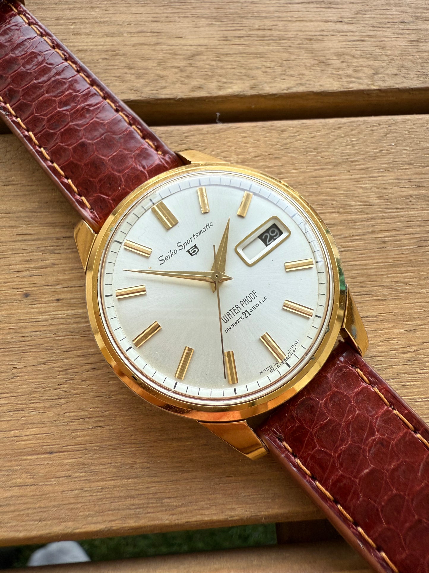 Seiko Sportsmatic gold