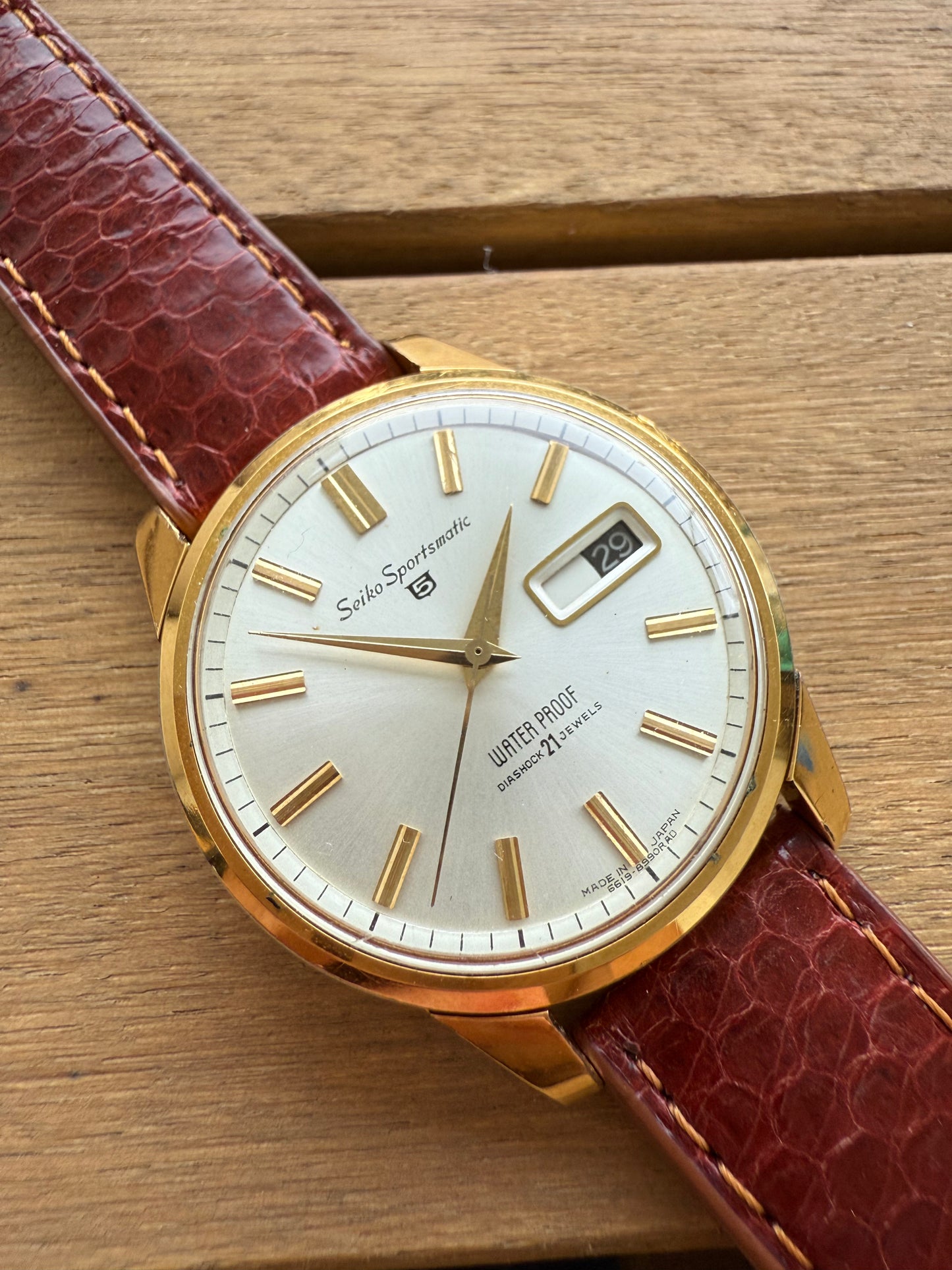 Seiko Sportsmatic gold