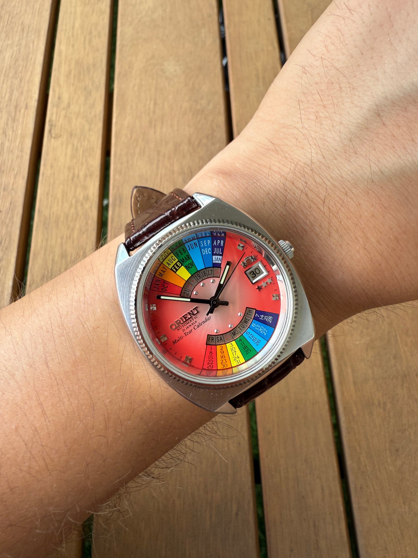 Reloj Orient Arcoíris raro
