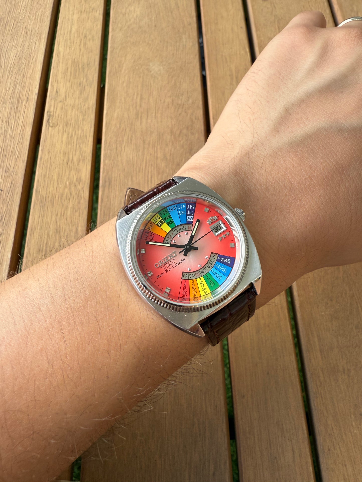 Reloj Orient Arcoíris raro