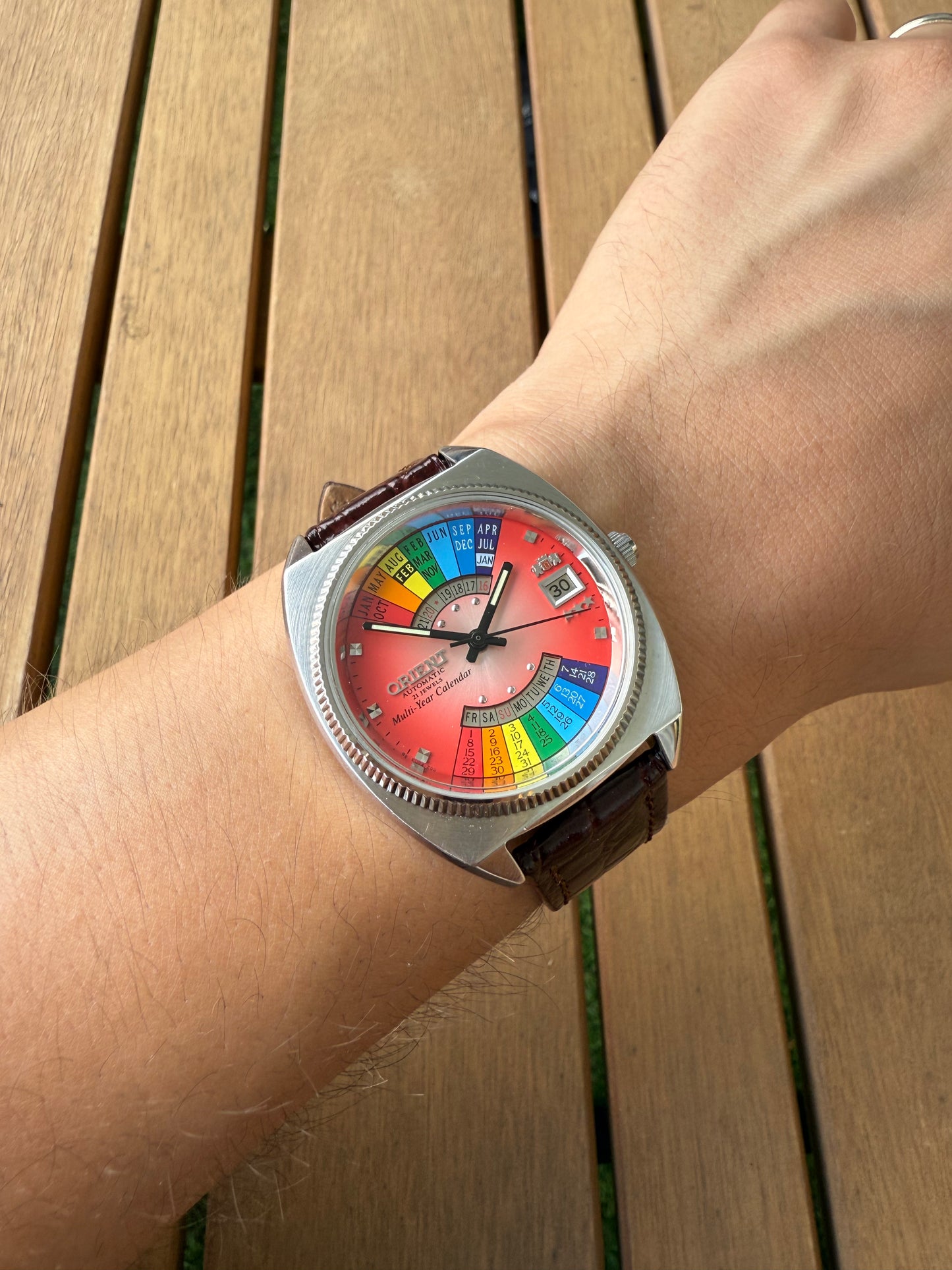 Reloj Orient Arcoíris raro