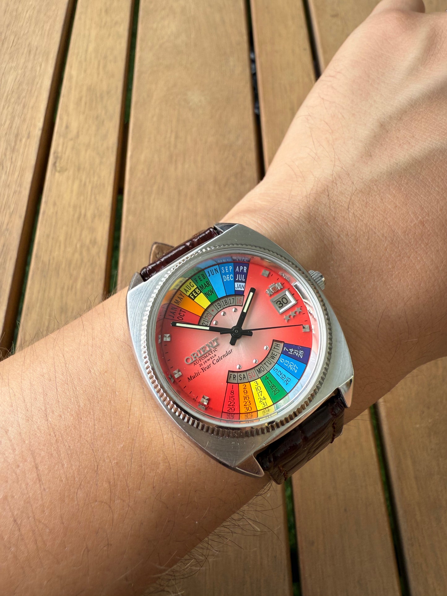 Reloj Orient Arcoíris raro