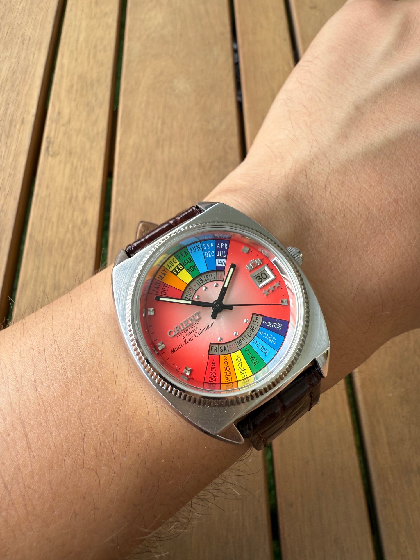 Reloj Orient Arcoíris raro
