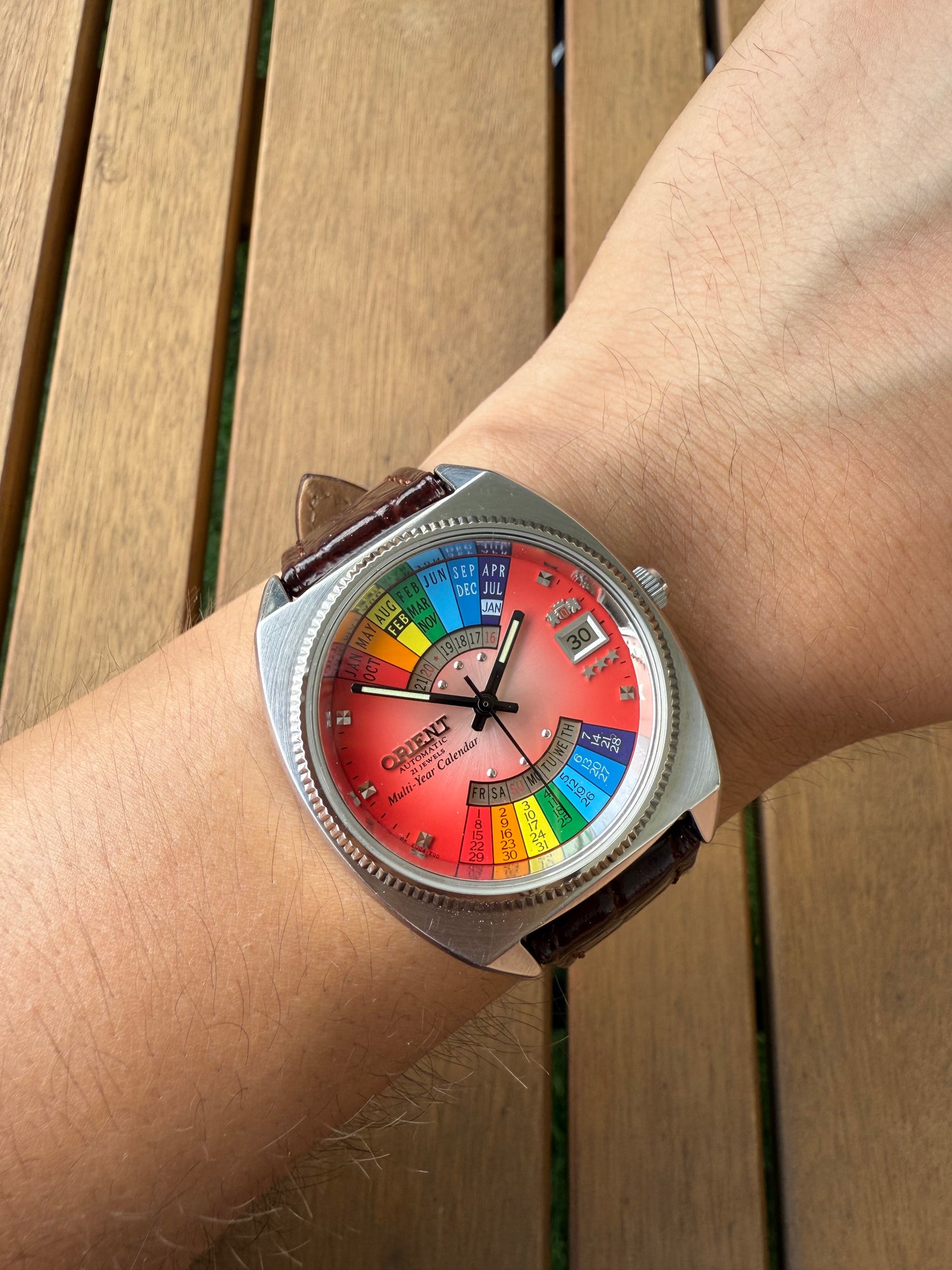 Reloj Orient Arcoíris raro