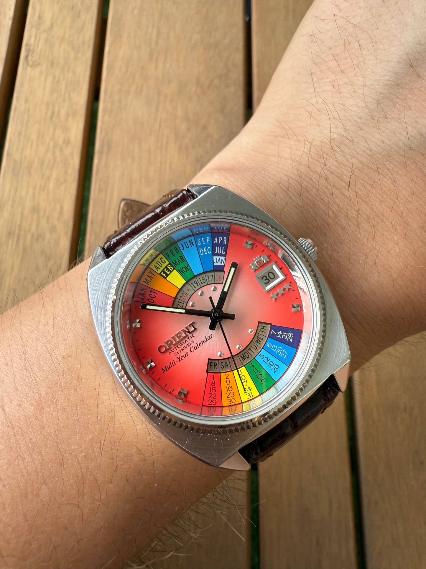 Reloj Orient Arcoíris raro
