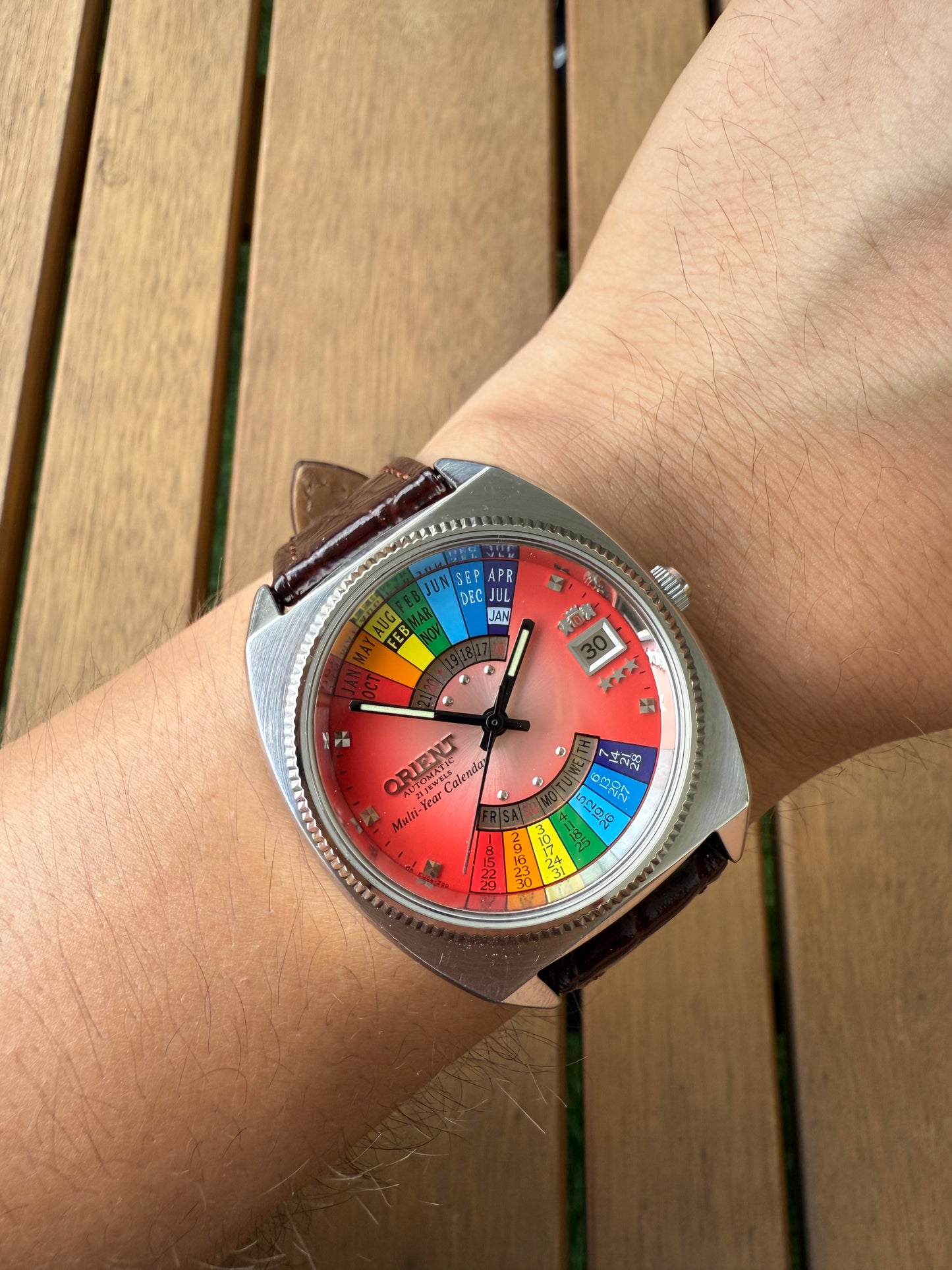 Reloj Orient Arcoíris raro