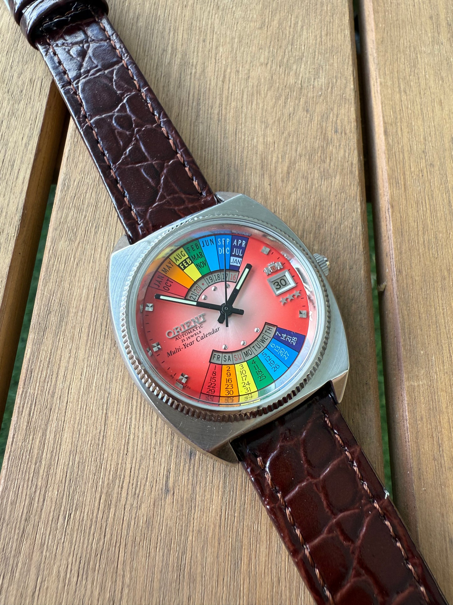 Reloj Orient Arcoíris raro