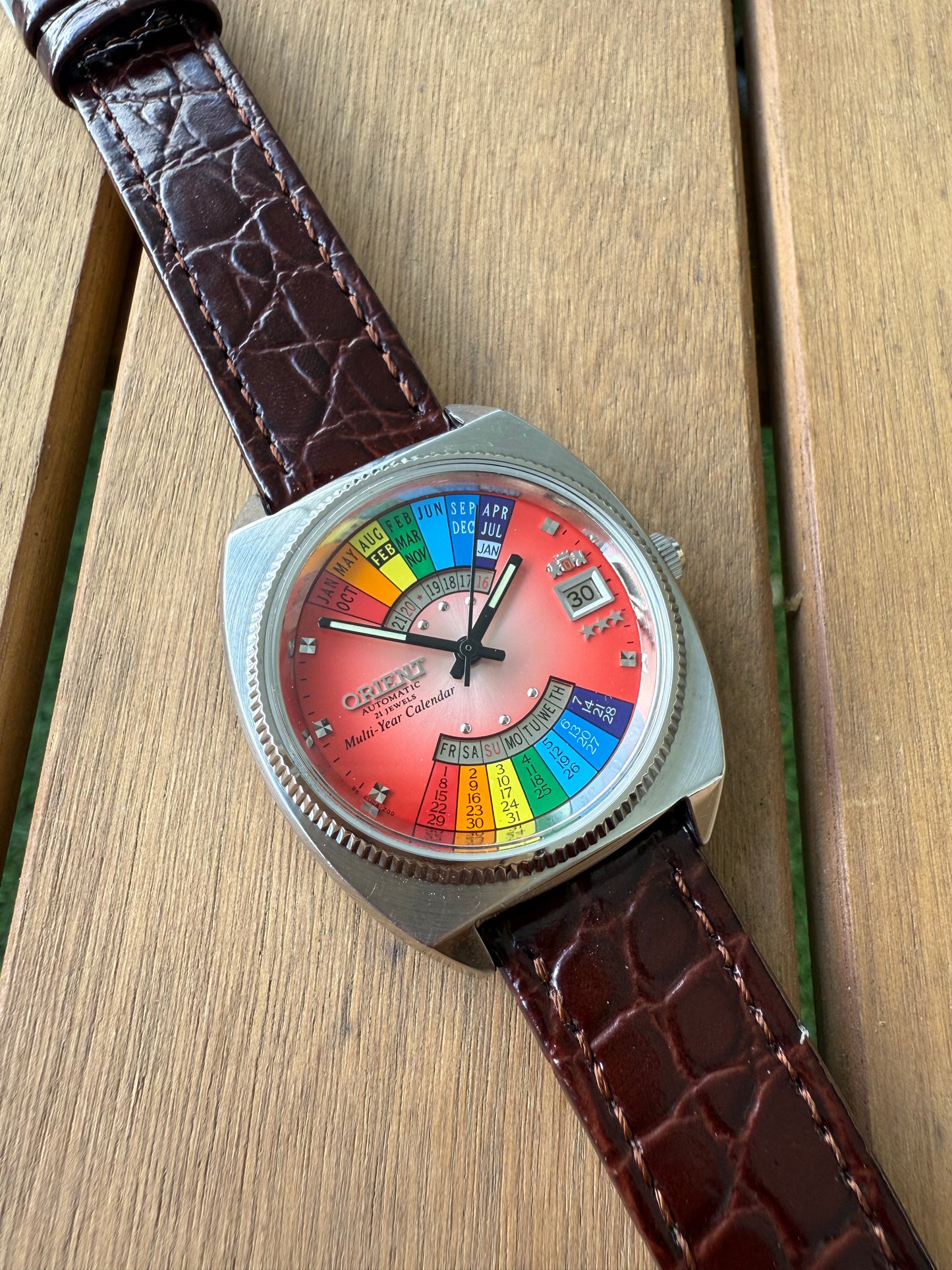 Reloj Orient Arcoíris raro