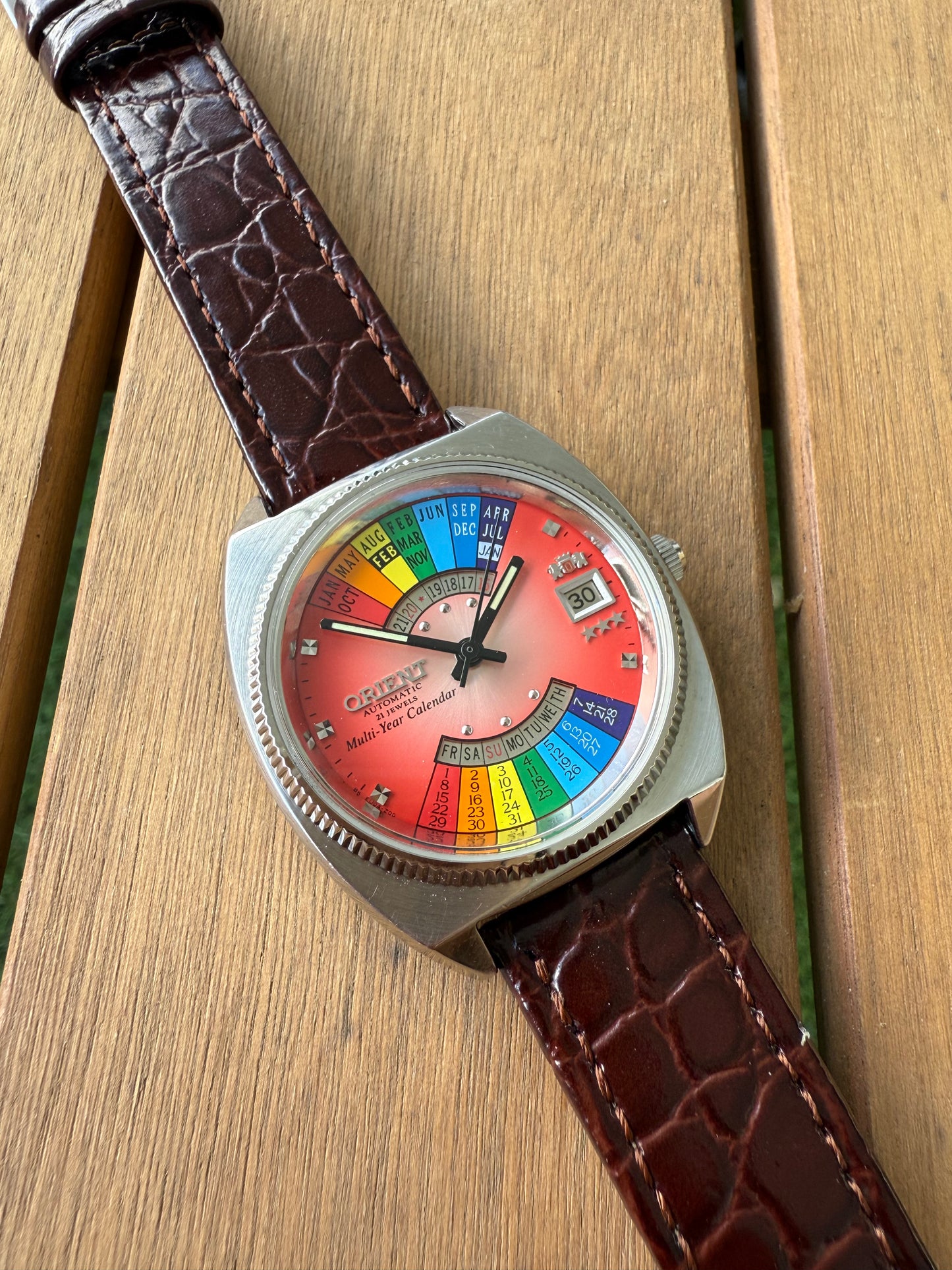 Reloj Orient Arcoíris raro