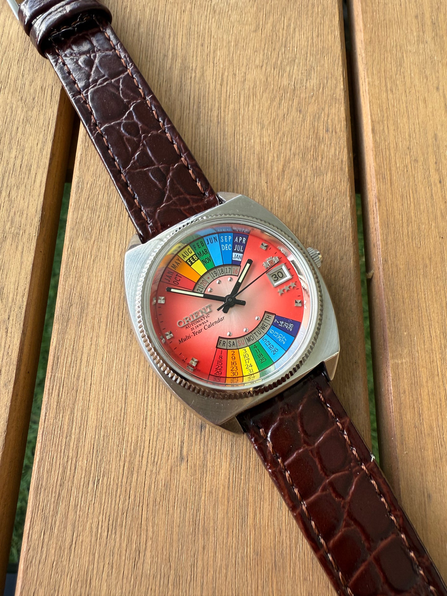 Reloj Orient Arcoíris raro