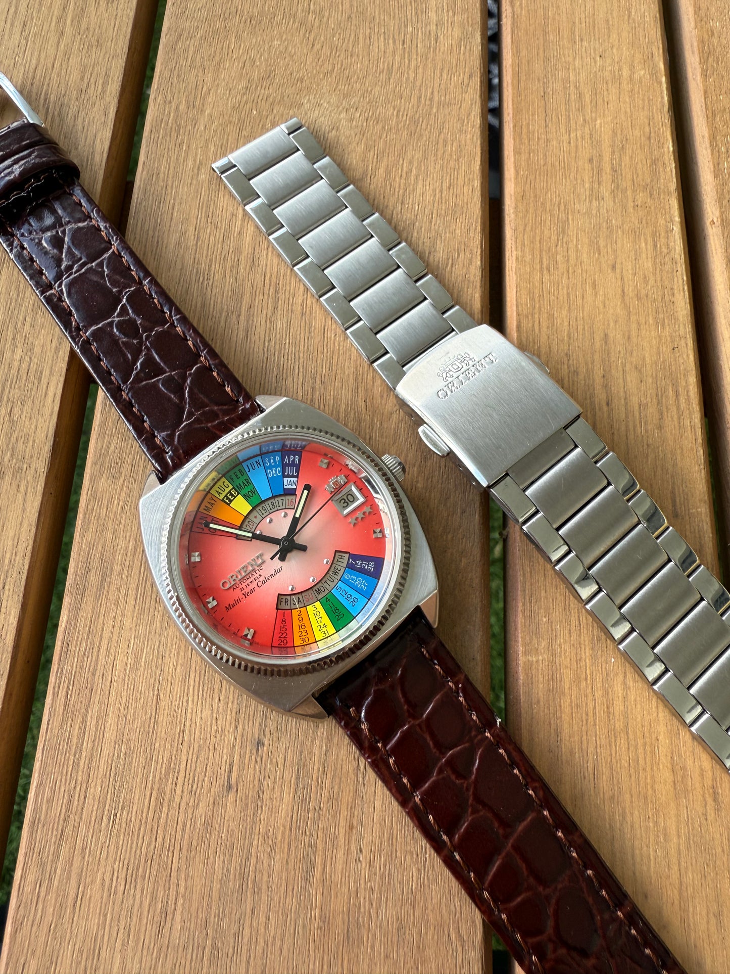 Reloj Orient Arcoíris raro