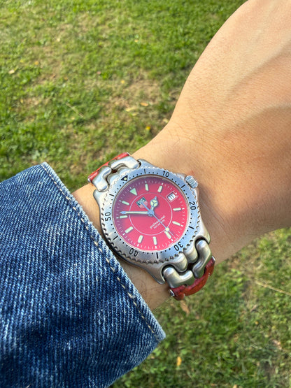 Tag Heuer Link Red vintage