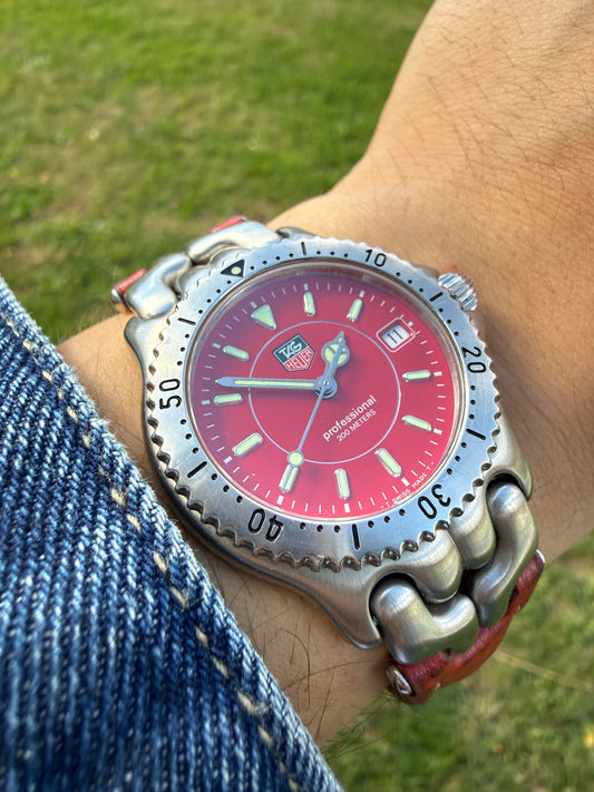 Tag Heuer Link Red vintage