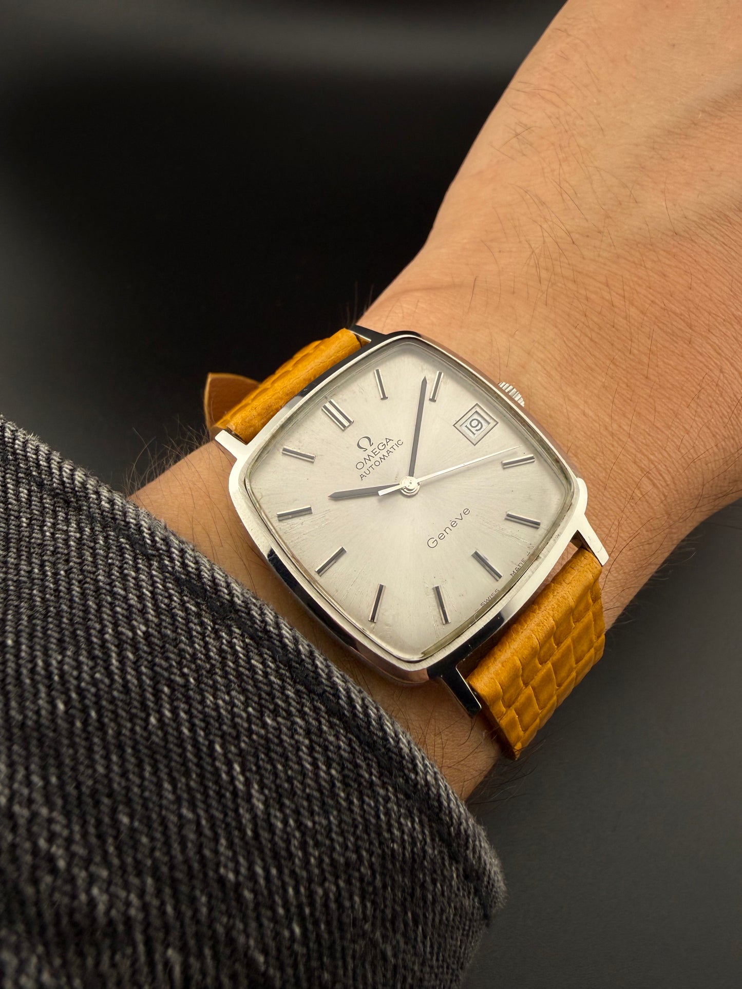 Omega Geneve Cuadrado silver