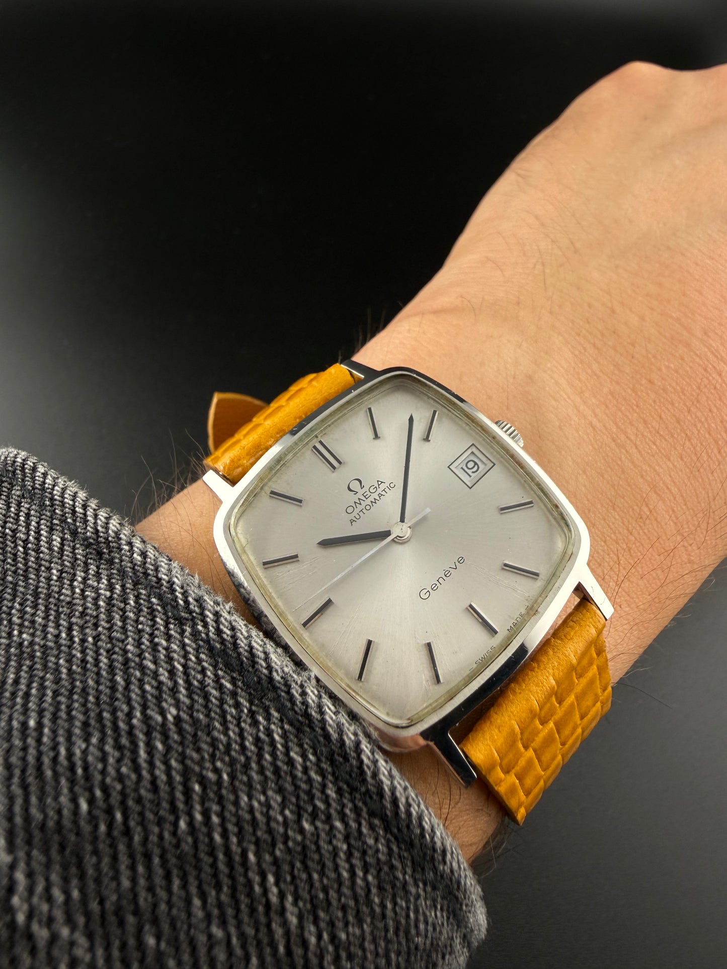 Omega Geneve Cuadrado silver