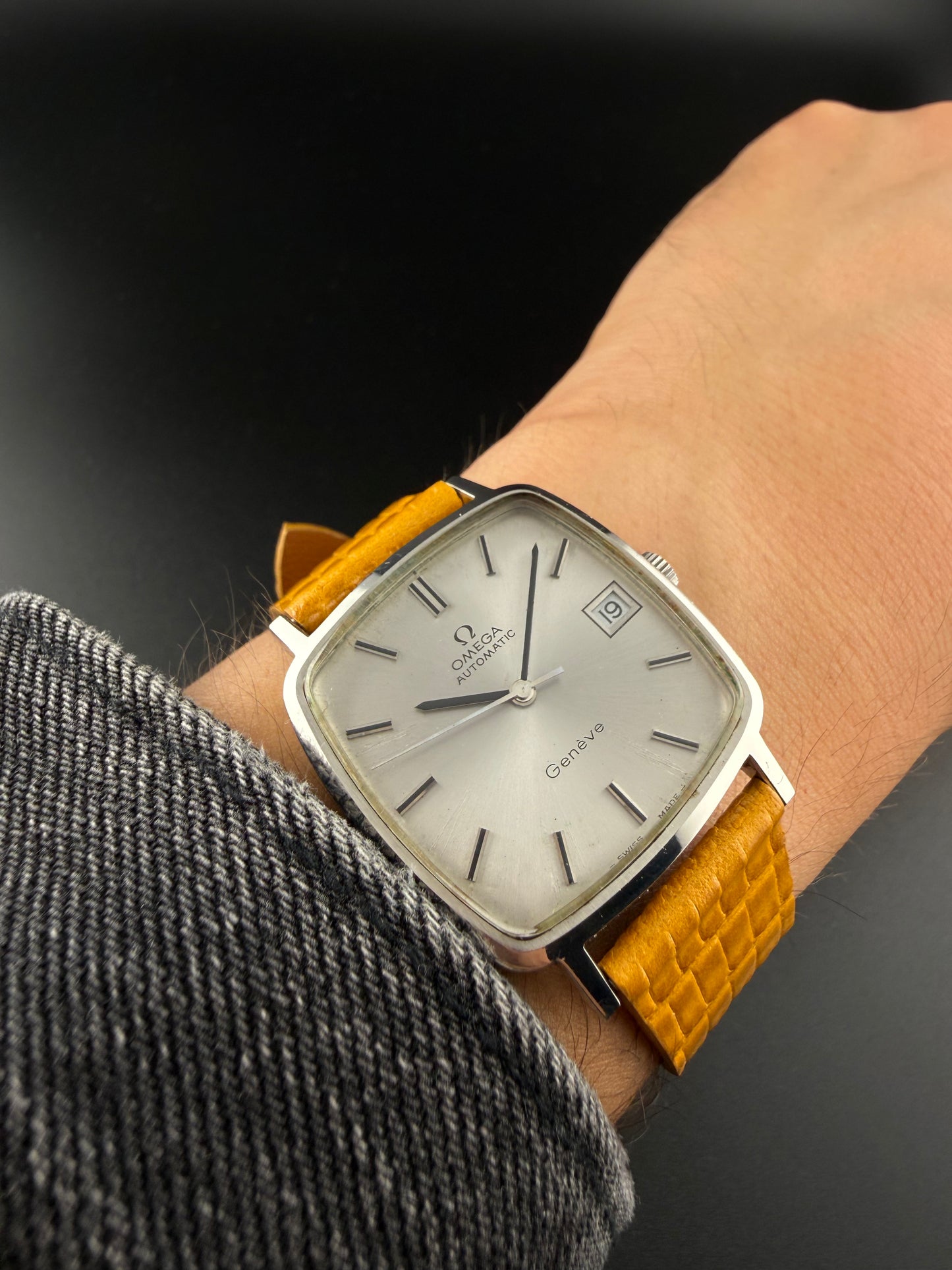 Omega Geneve Cuadrado silver