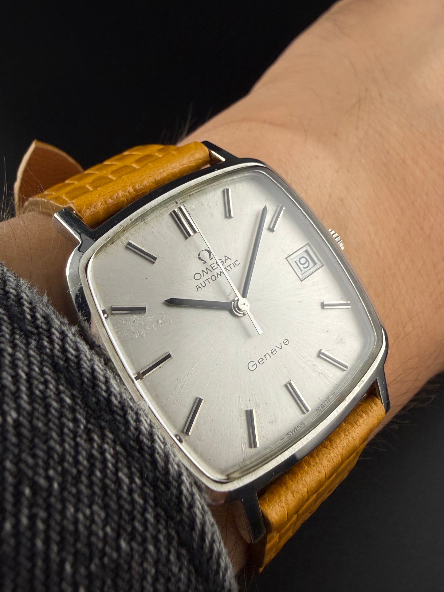 Omega Geneve Cuadrado silver