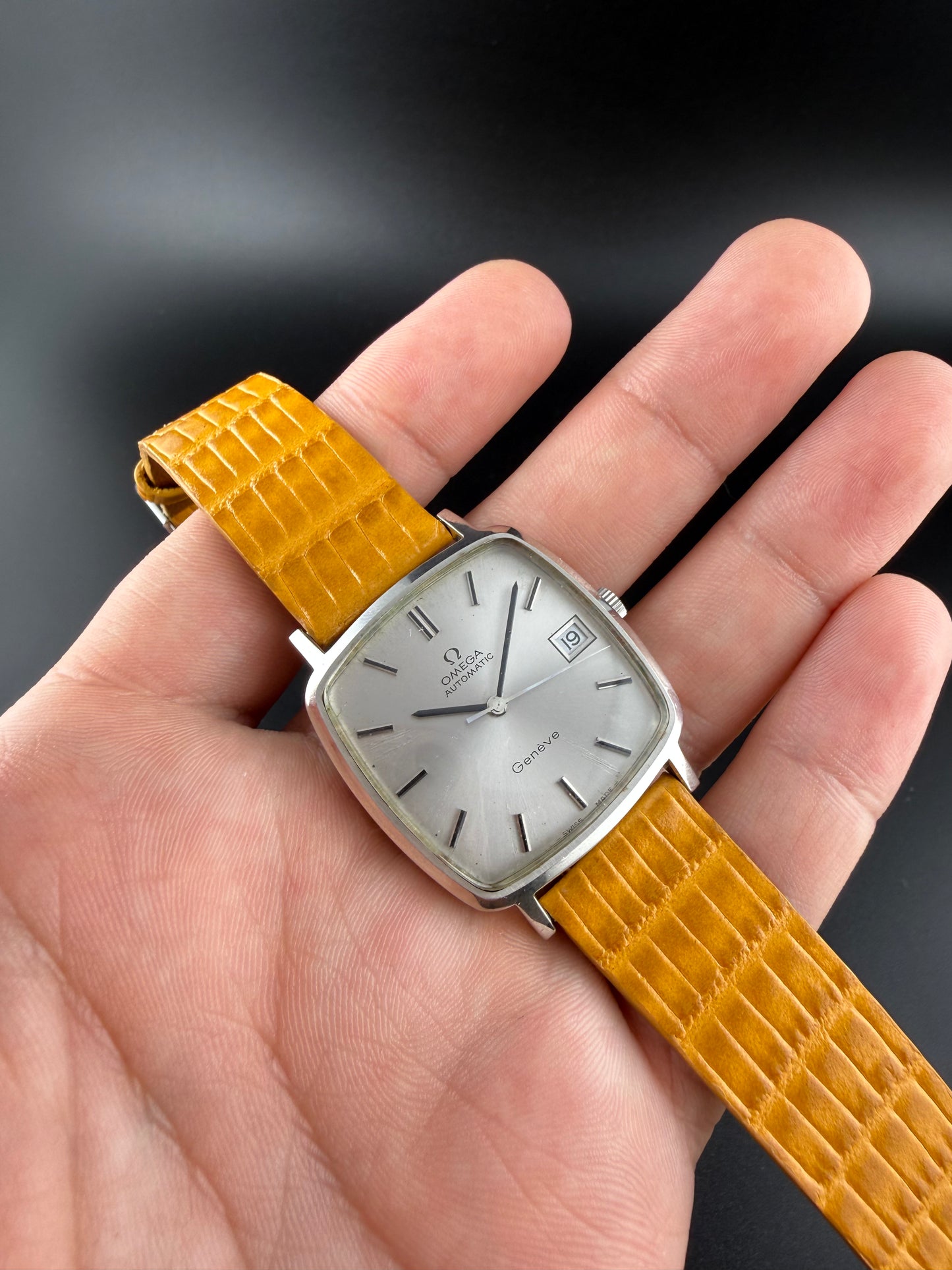 Omega Geneve Cuadrado silver