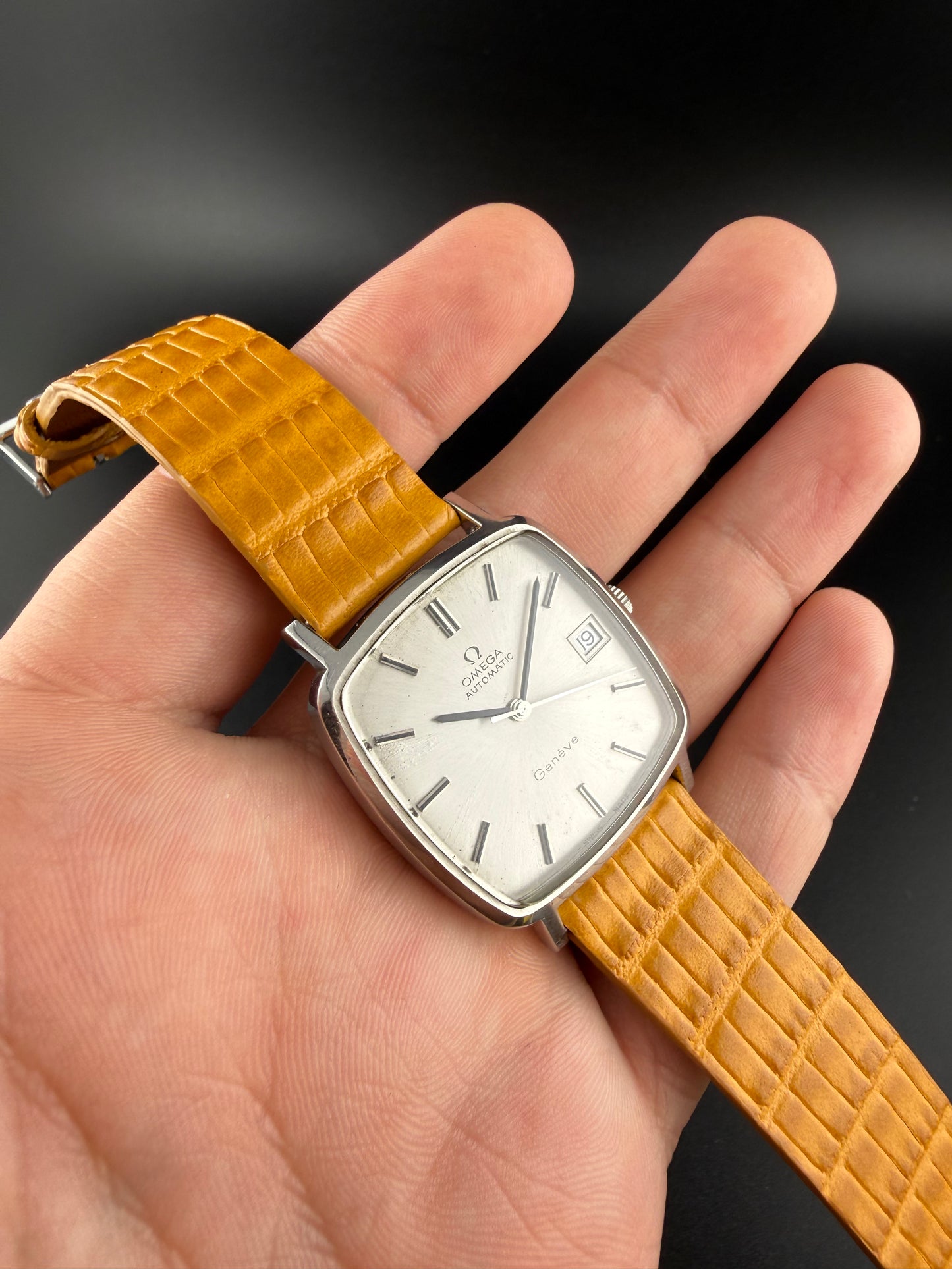 Omega Geneve Cuadrado silver