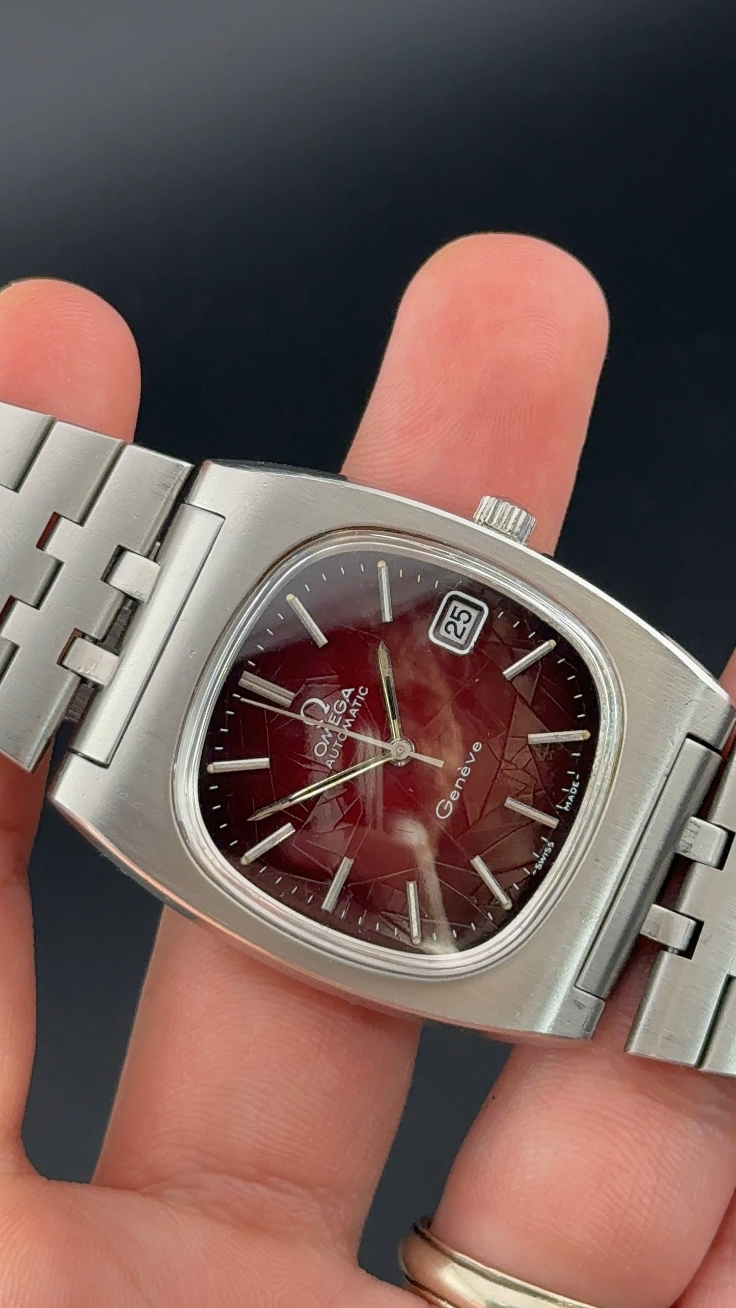 Omega Jumbo spider dial